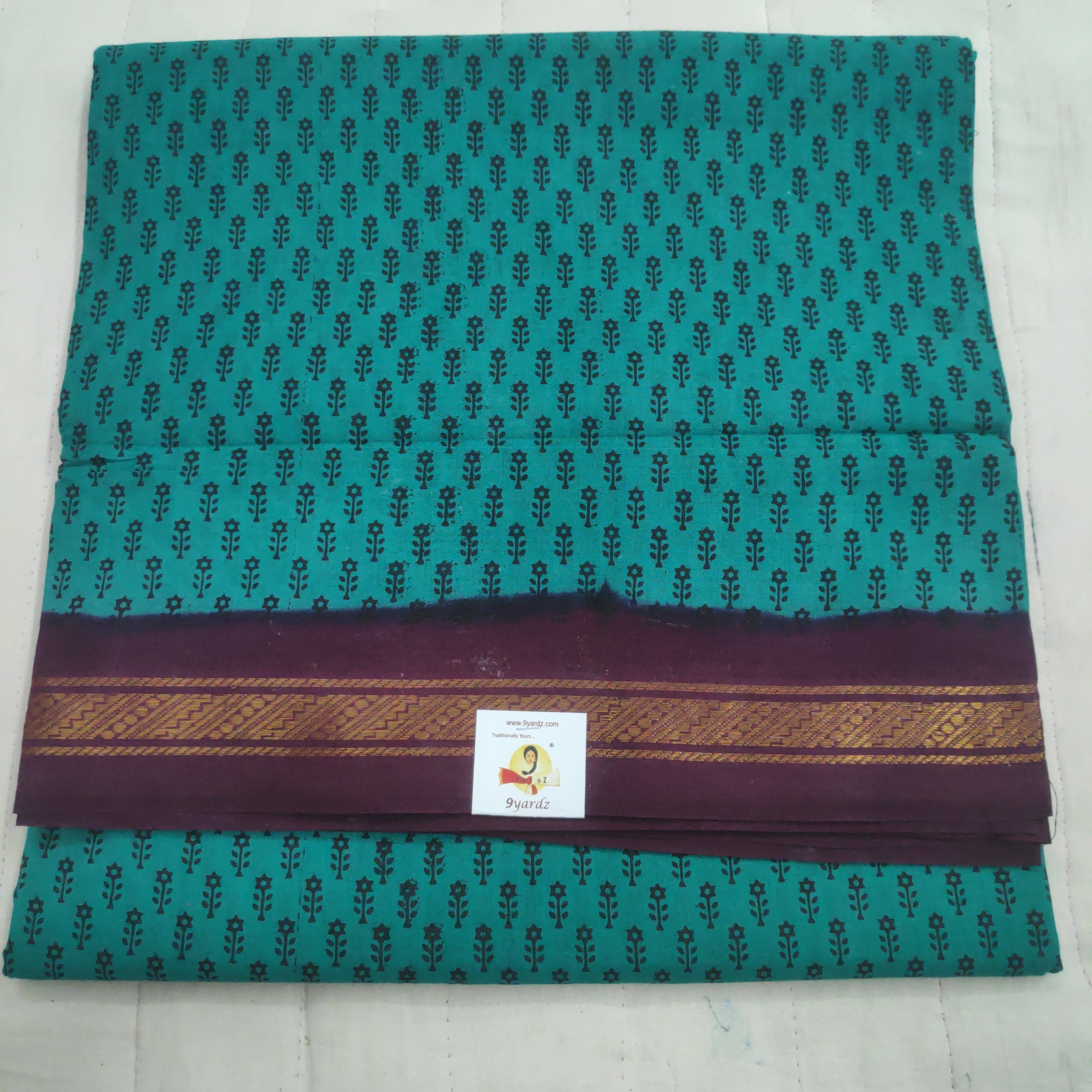 Sungudi cotton 10.5 yards madisar