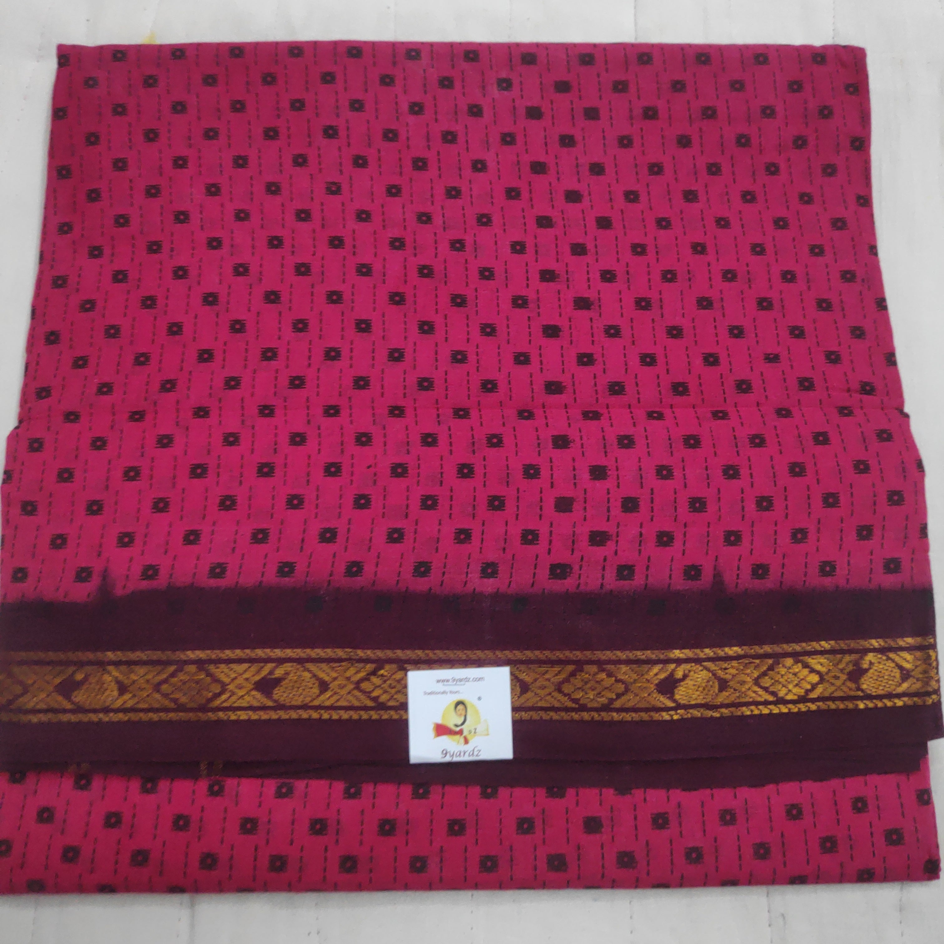 Sungudi cotton 10.5 yards madisar