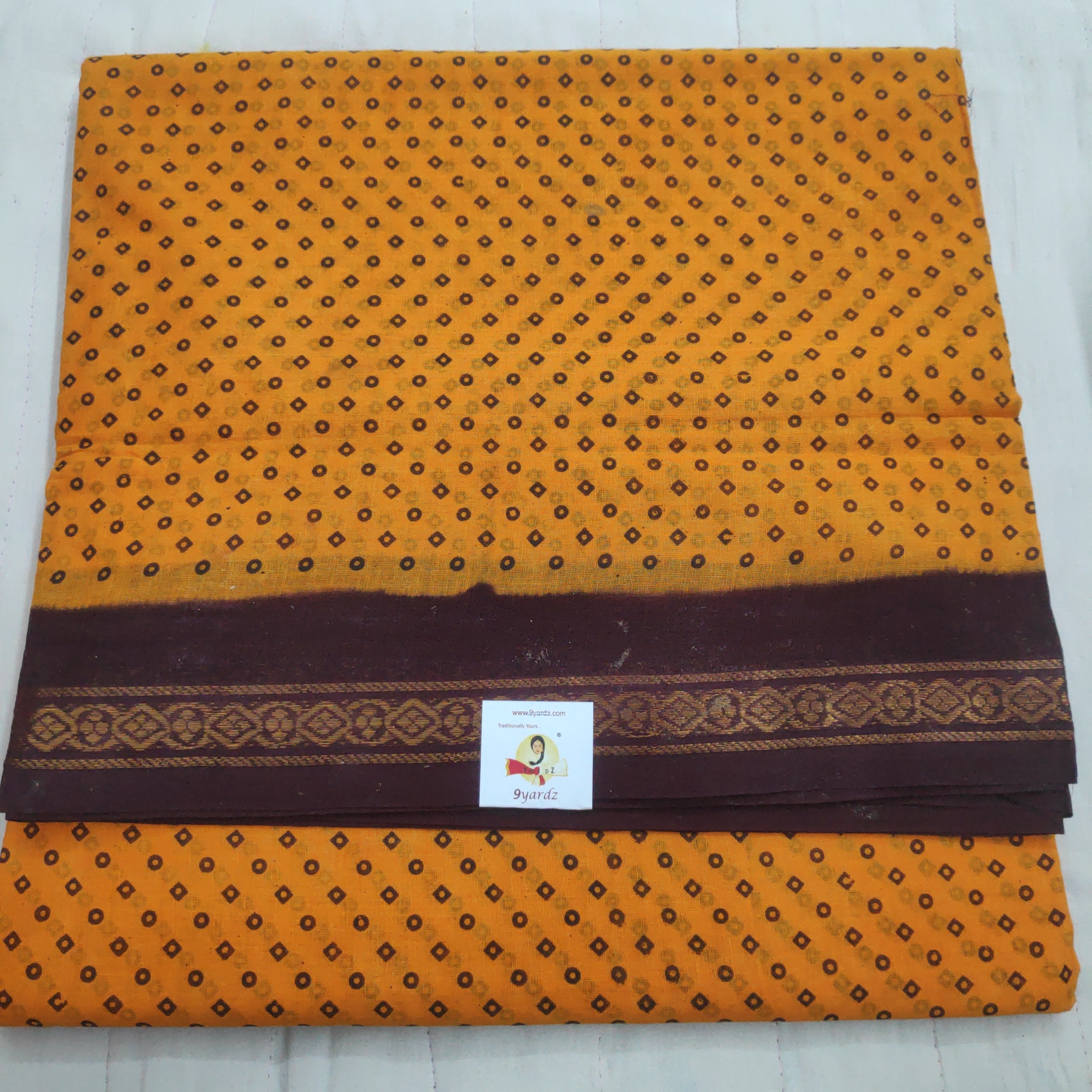 Sungudi cotton 10.5 yards madisar
