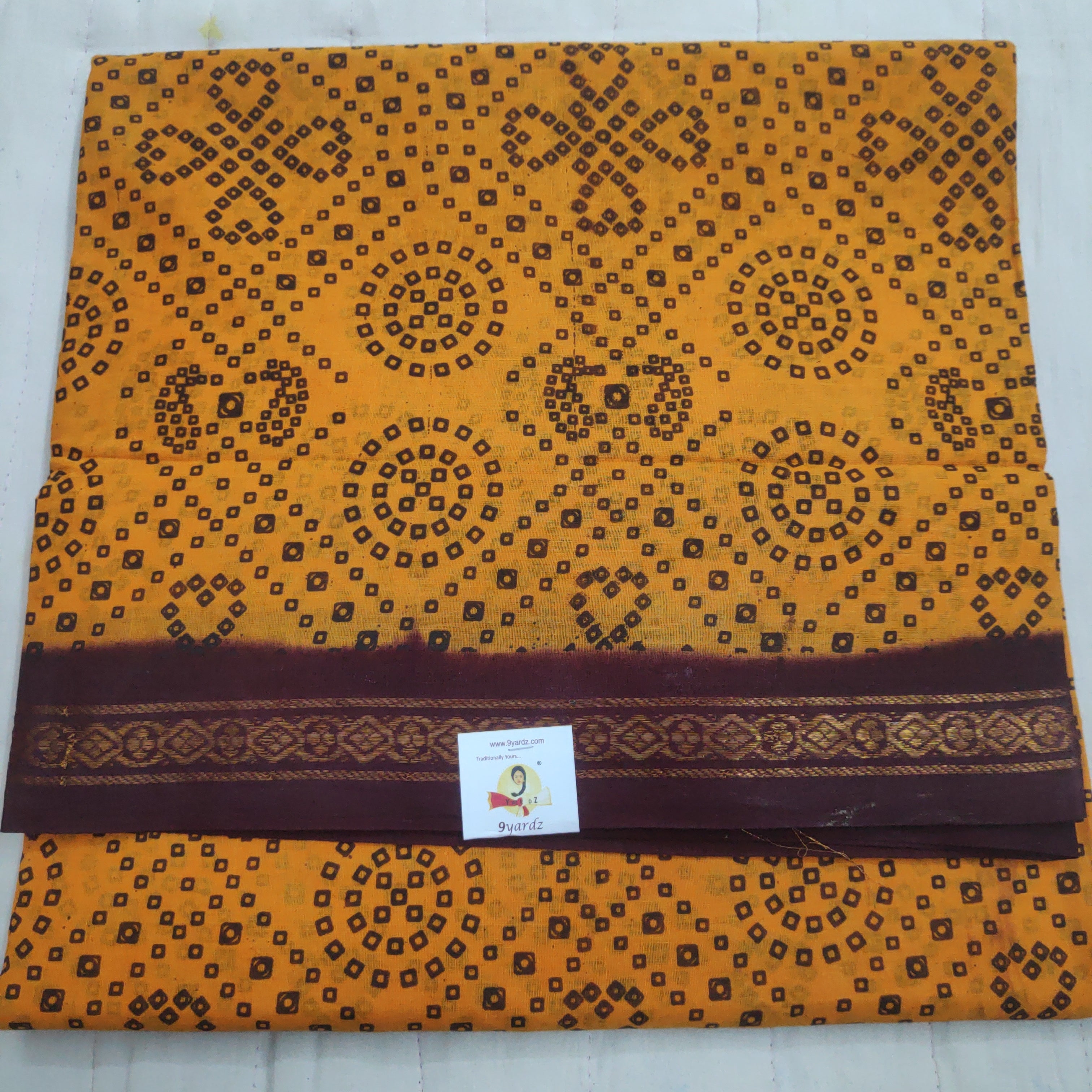 Sungudi cotton 10.5 yards madisar