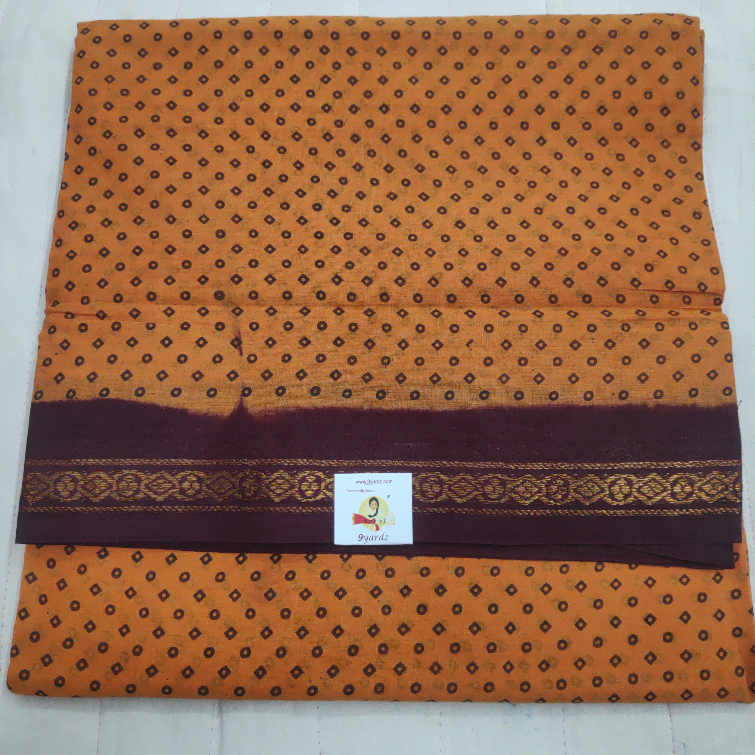 Sungudi cotton 10.5 yards madisar