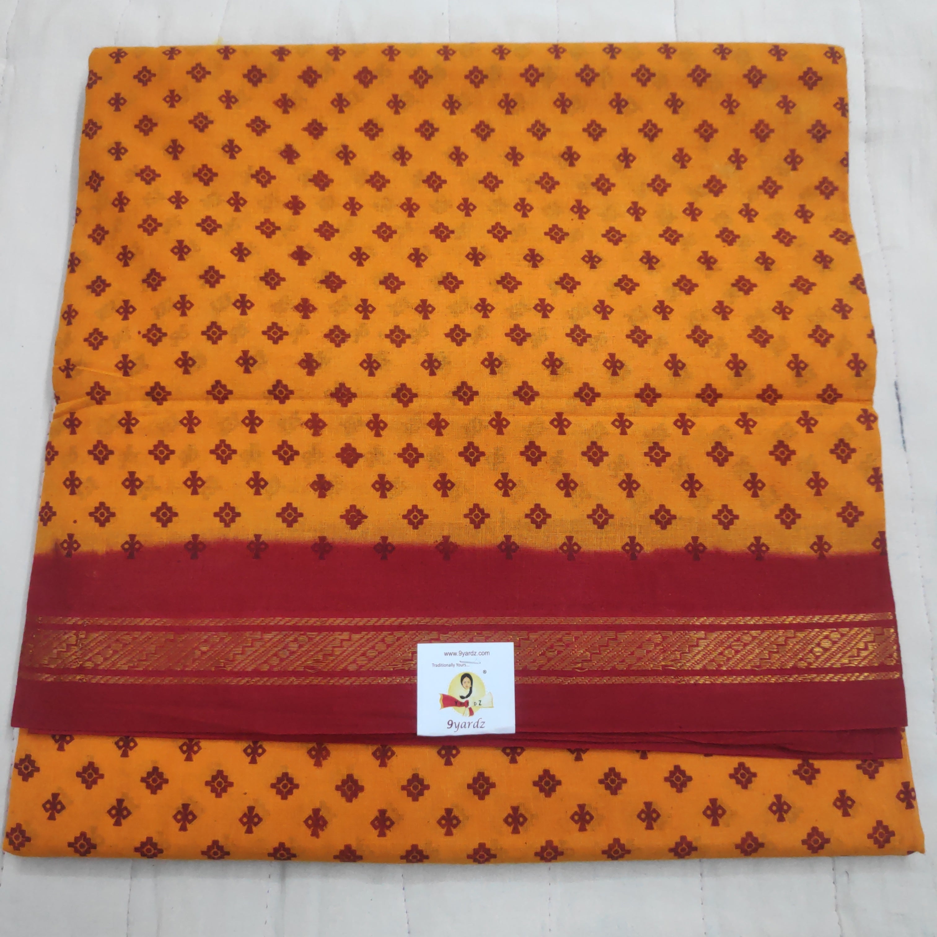 Sungudi cotton 10.5 yards madisar