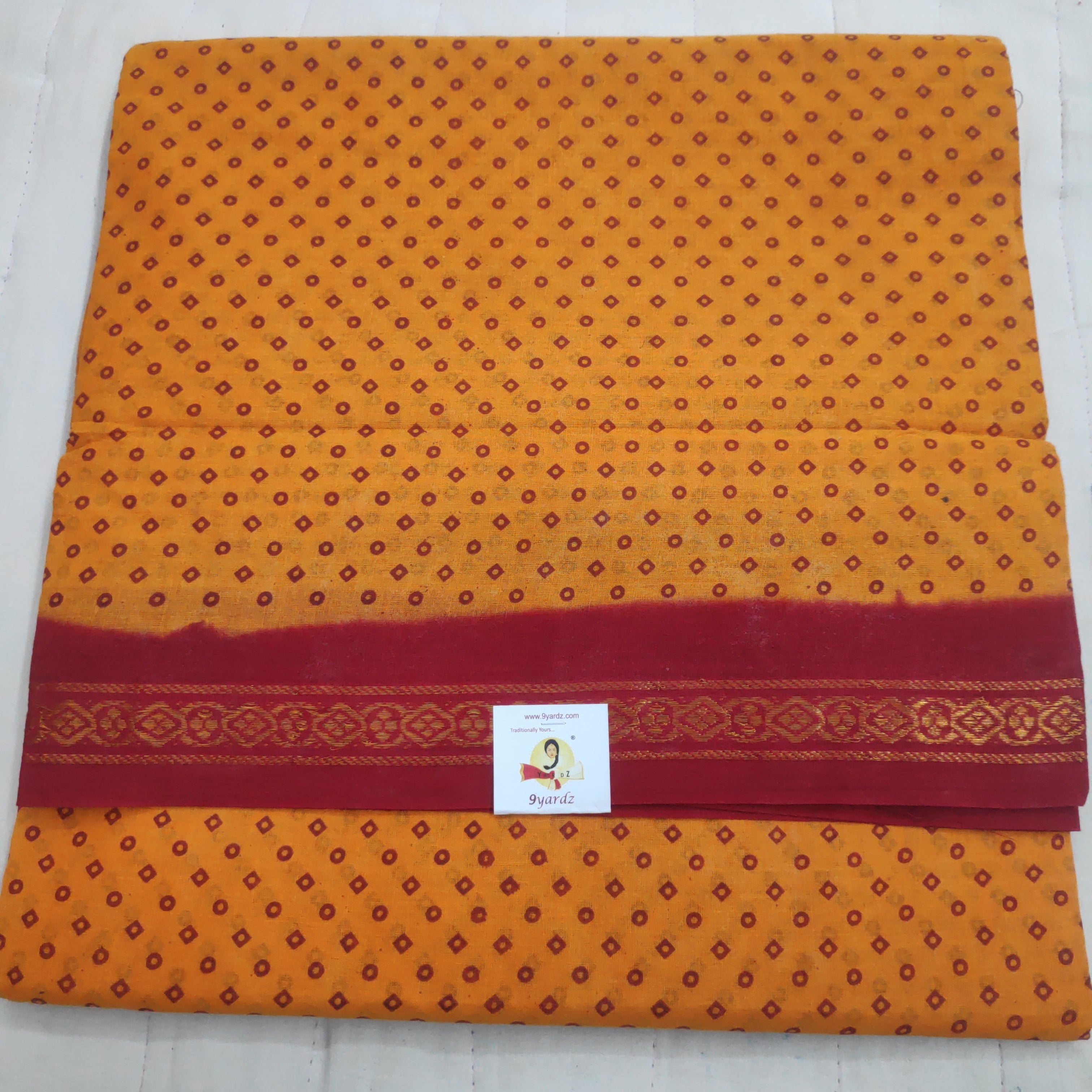 Sungudi cotton 10.5 yards madisar