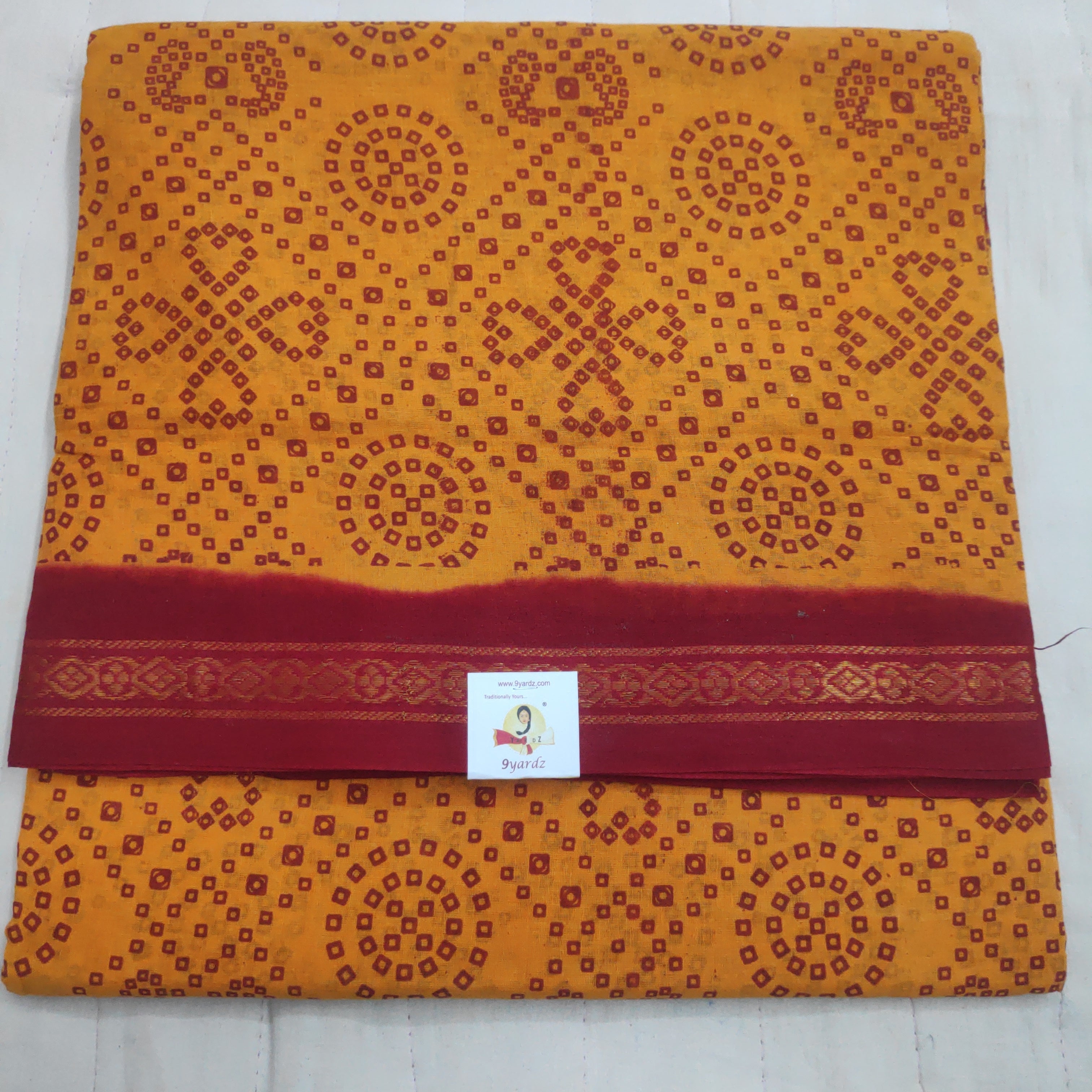 Sungudi cotton 10.5 yards madisar