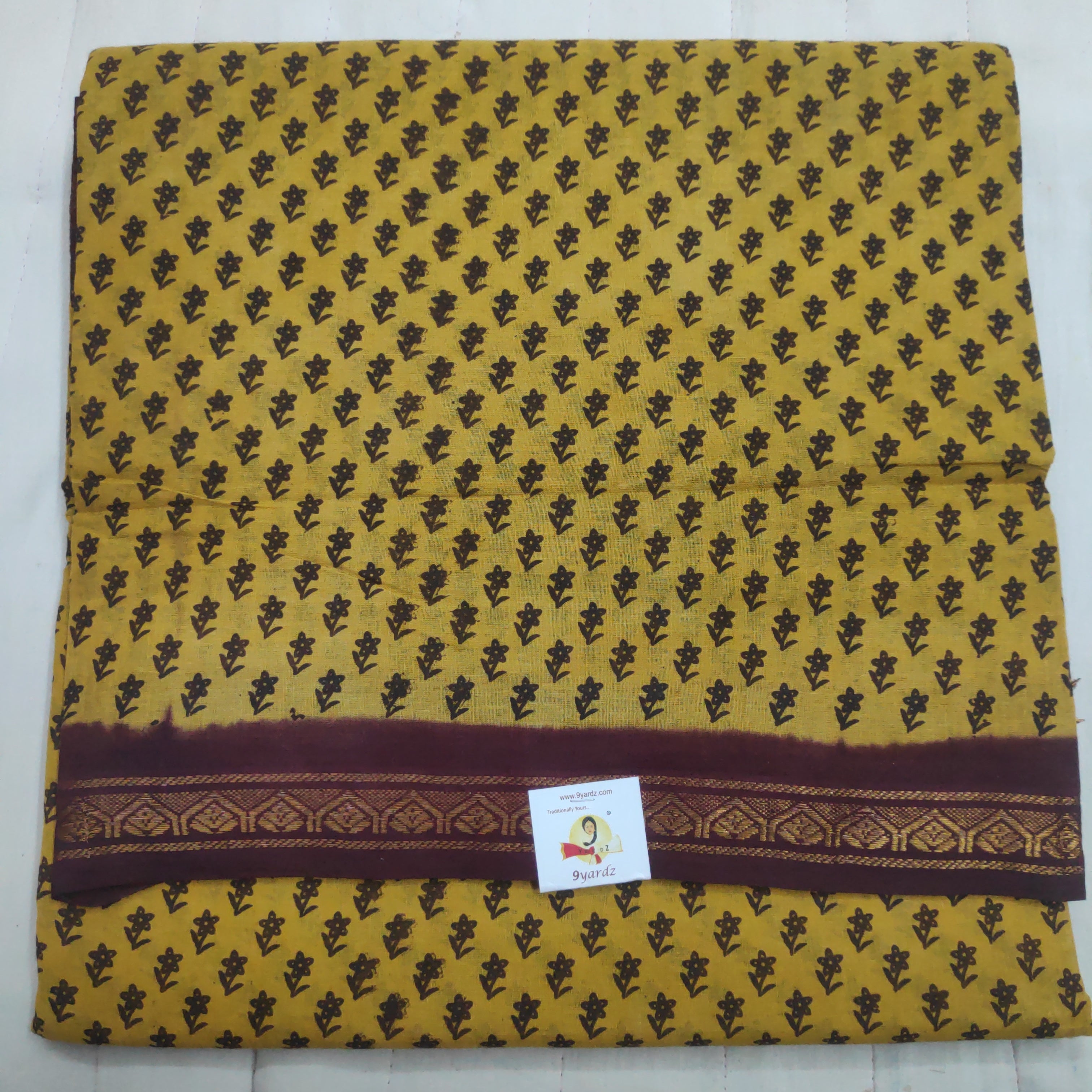 Sungudi cotton 10.5 yards madisar