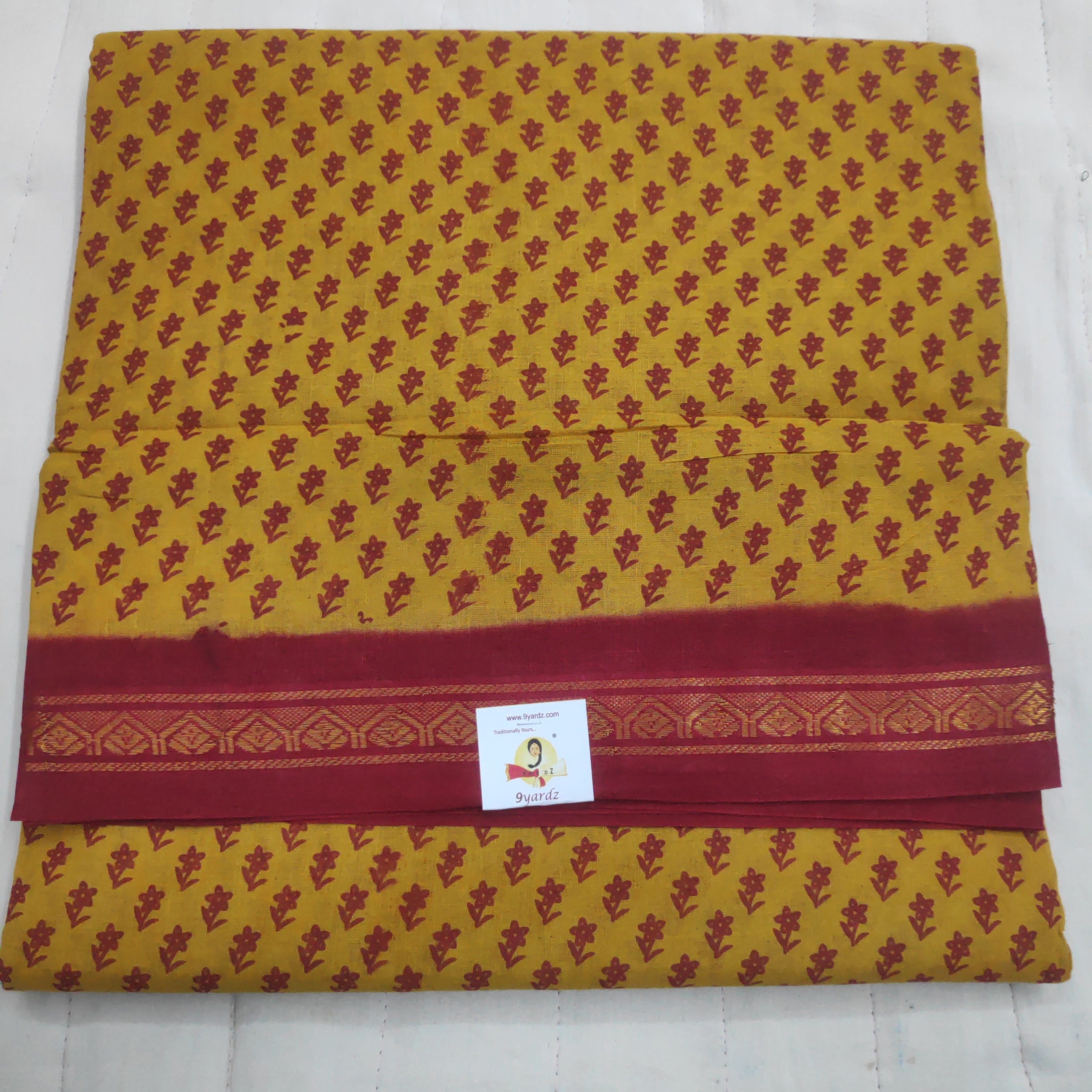 Sungudi cotton 10.5 yards madisar