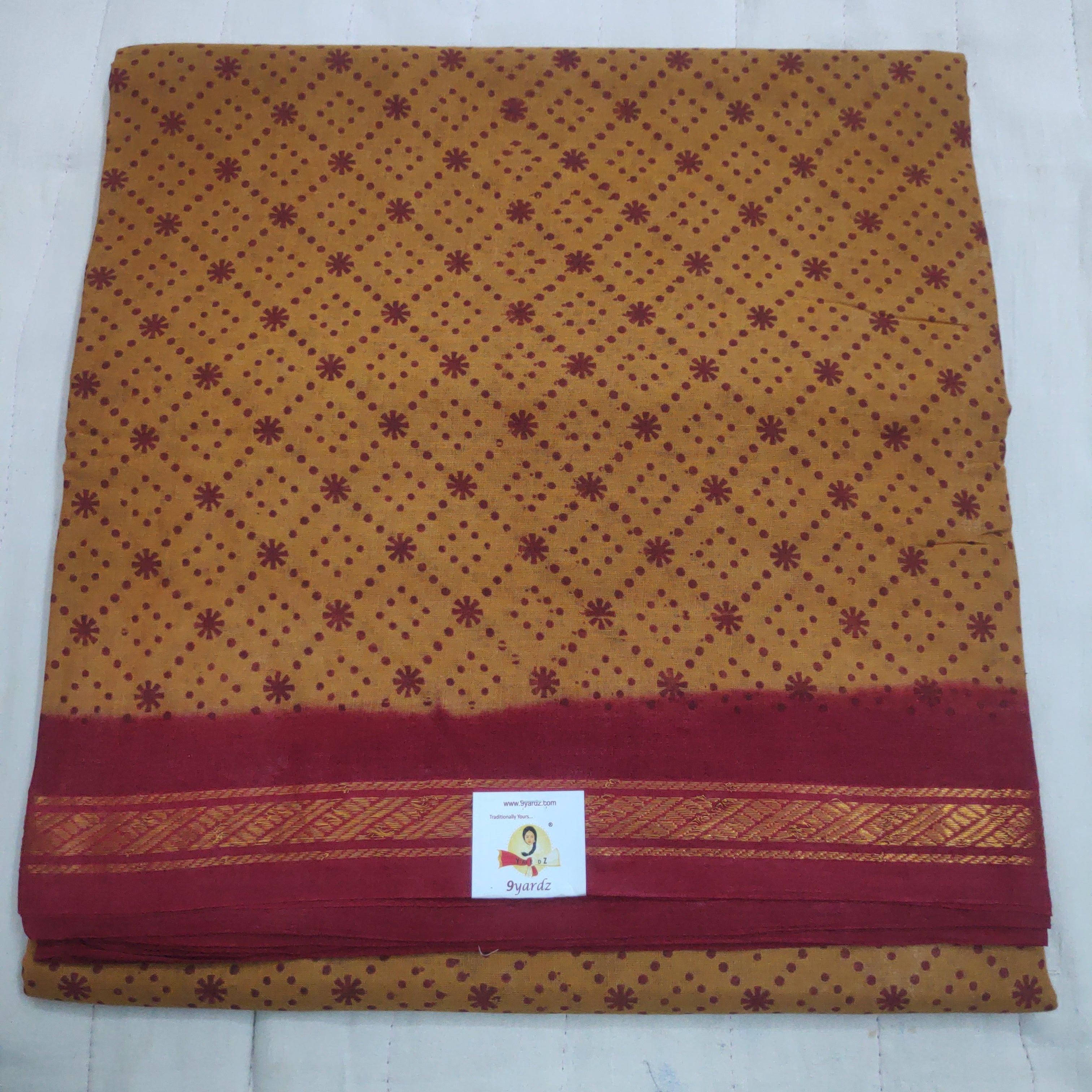 Sungudi cotton 10.5 yards madisar