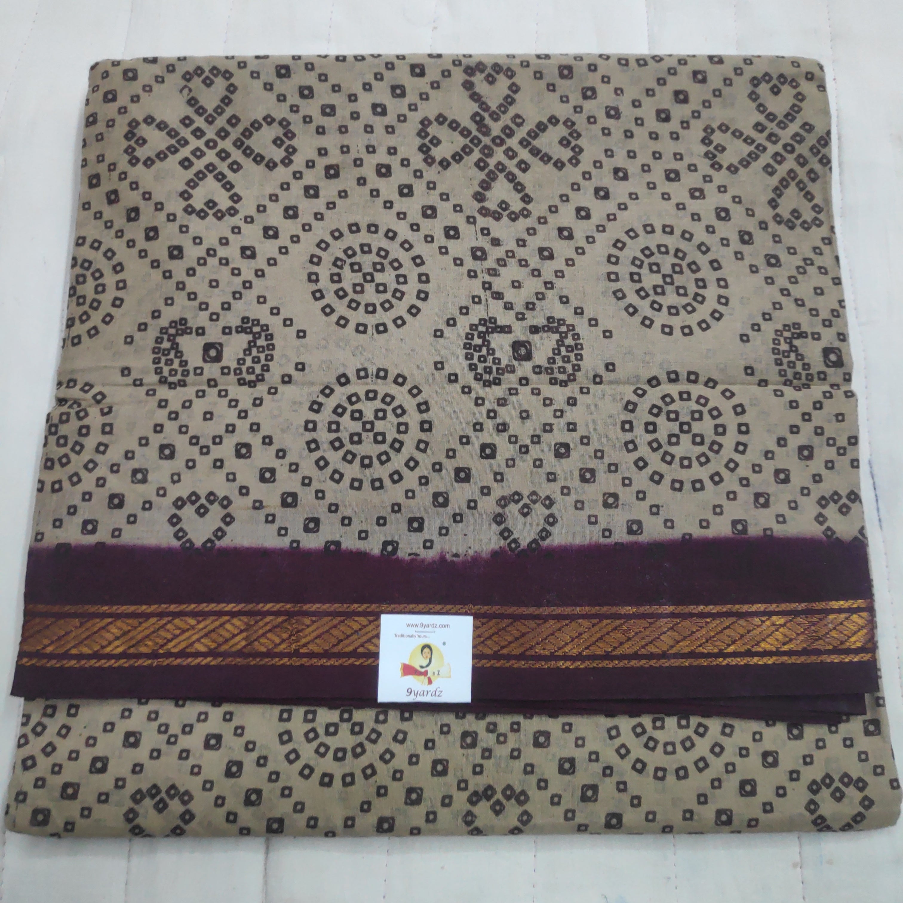 Sungudi cotton 10.5 yards madisar