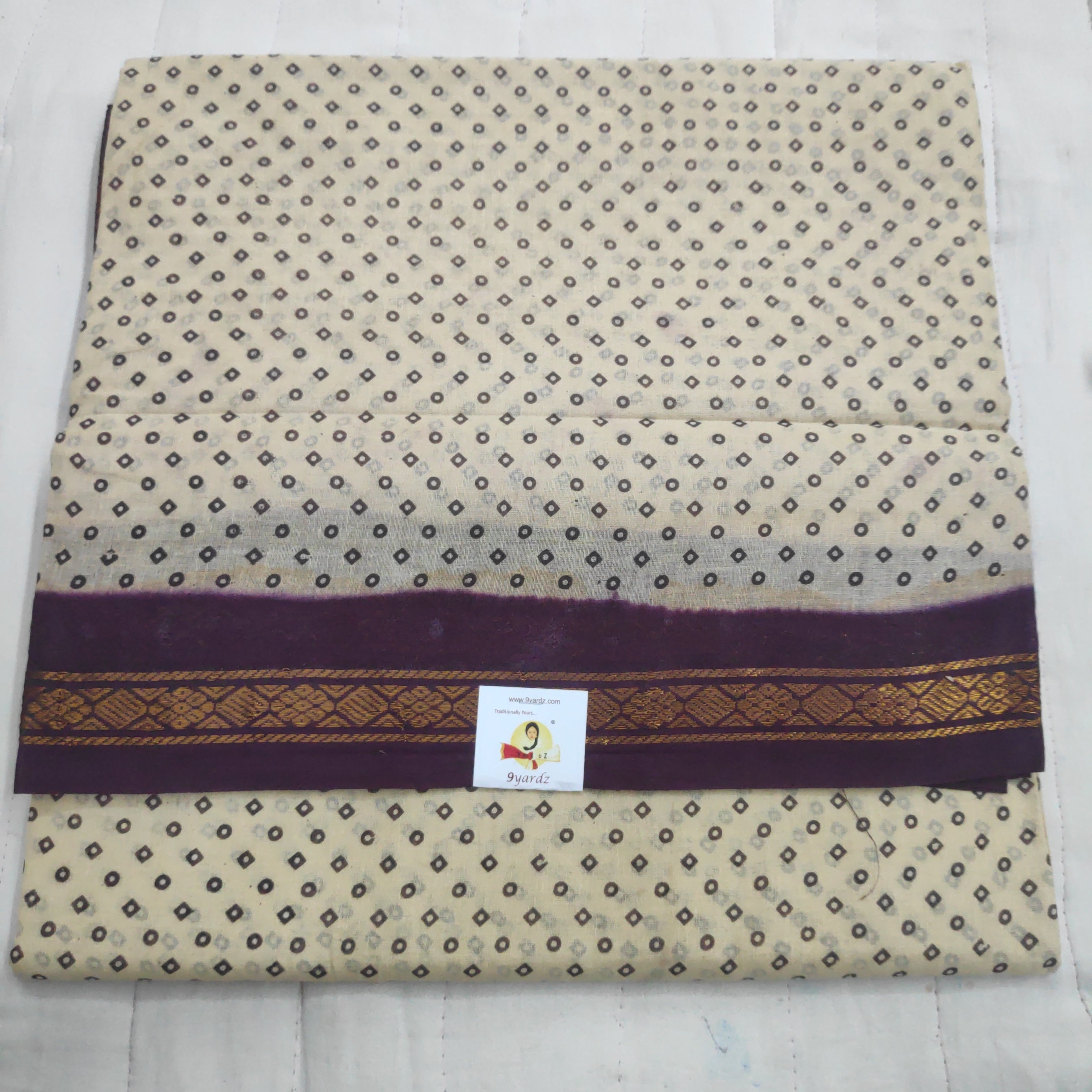 Sungudi cotton 10.5 yards madisar