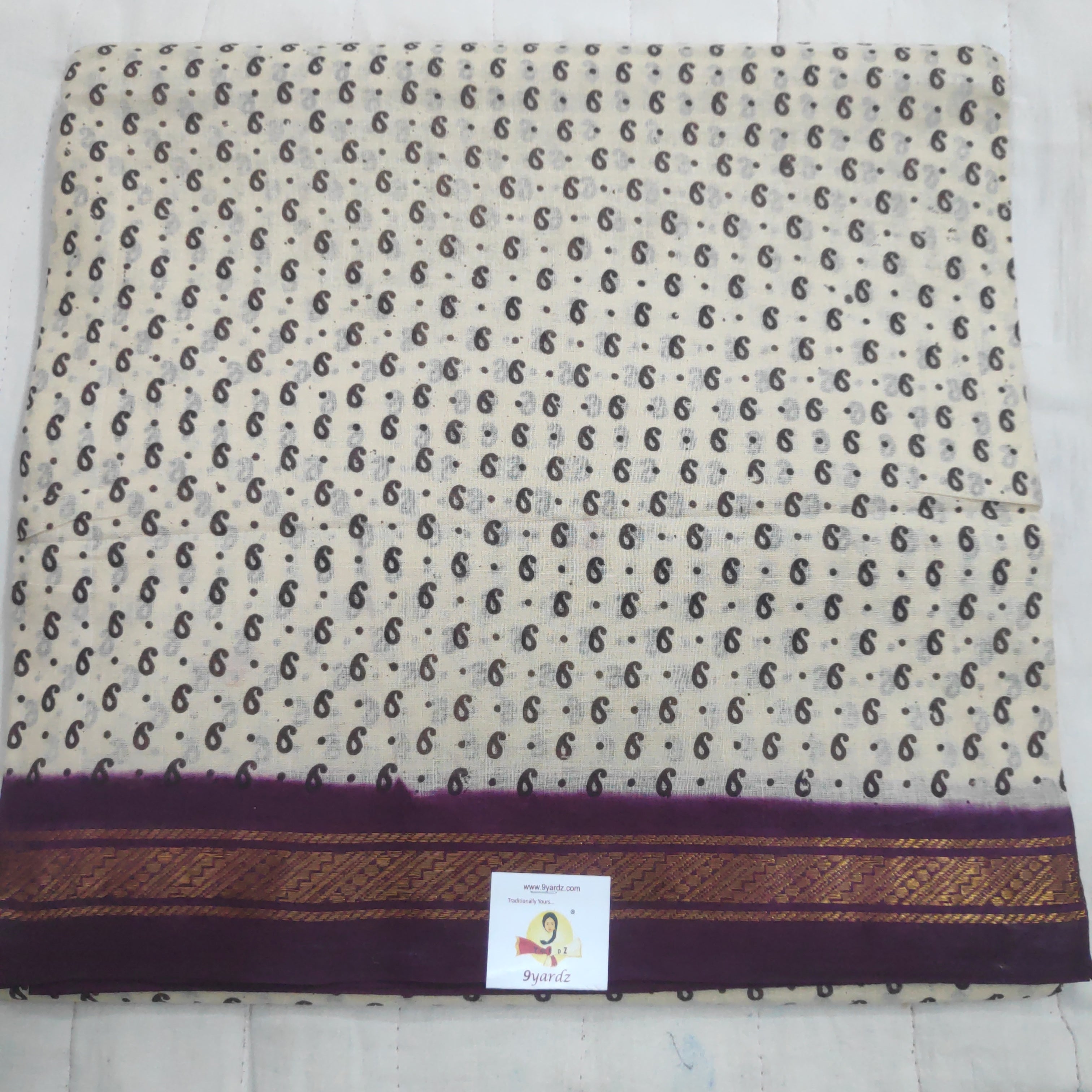 Sungudi cotton 10.5 yards madisar