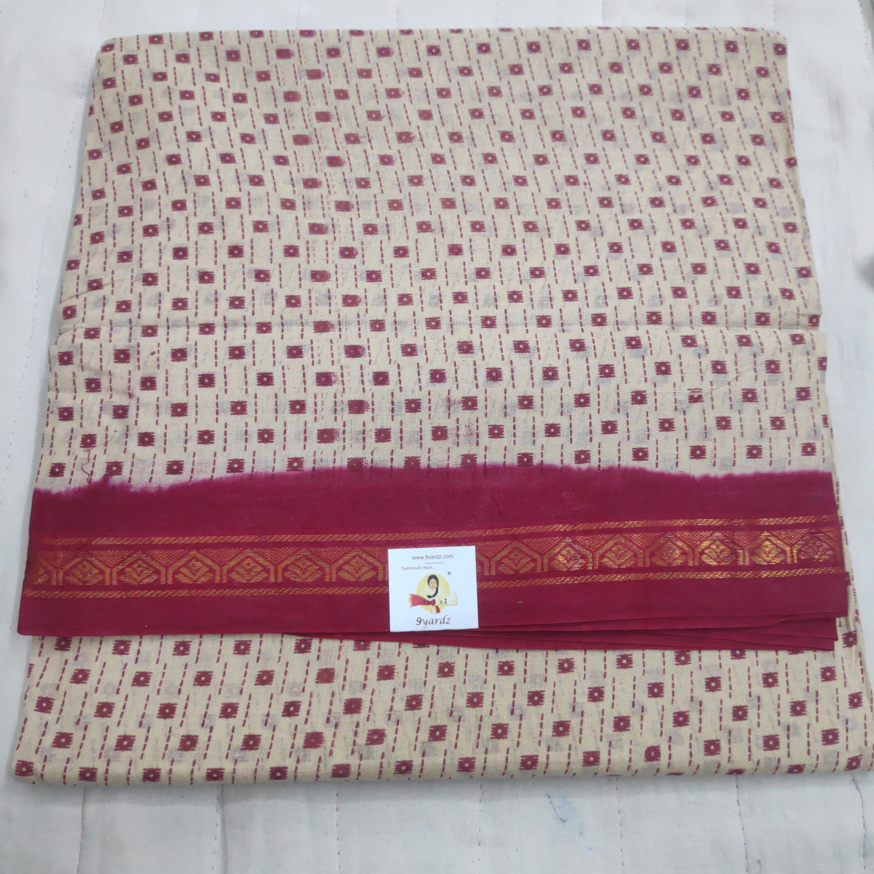 Sungudi cotton 10.5 yards madisar