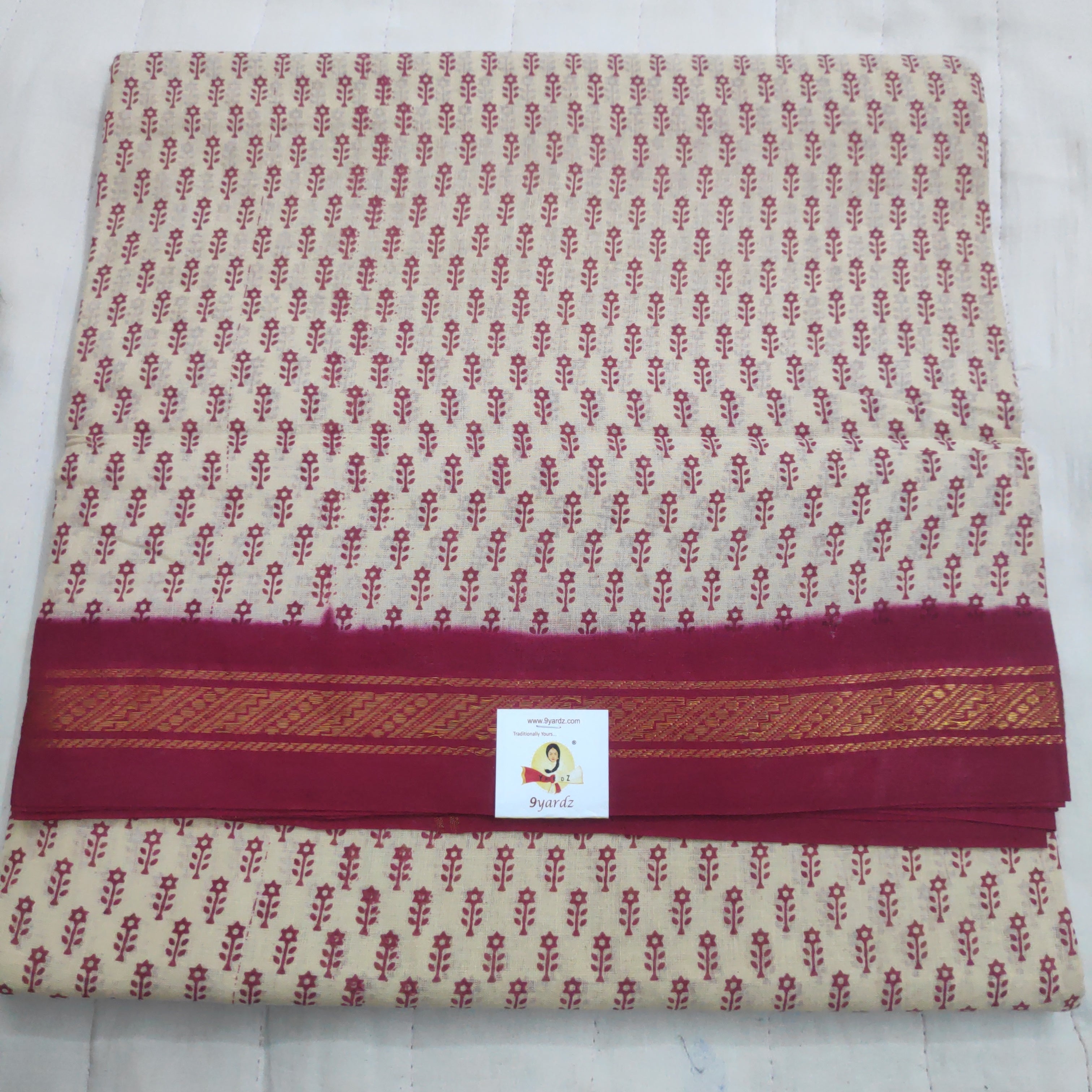 Sungudi cotton 10.5 yards madisar