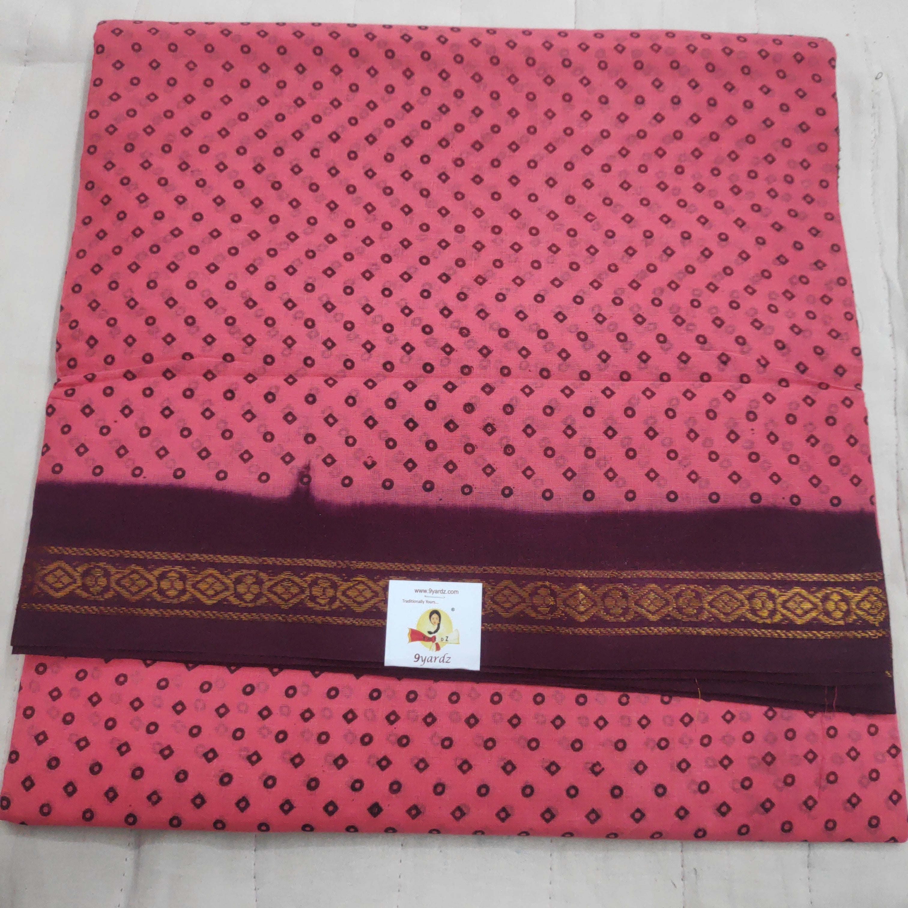 Sungudi cotton 10.5 yards madisar
