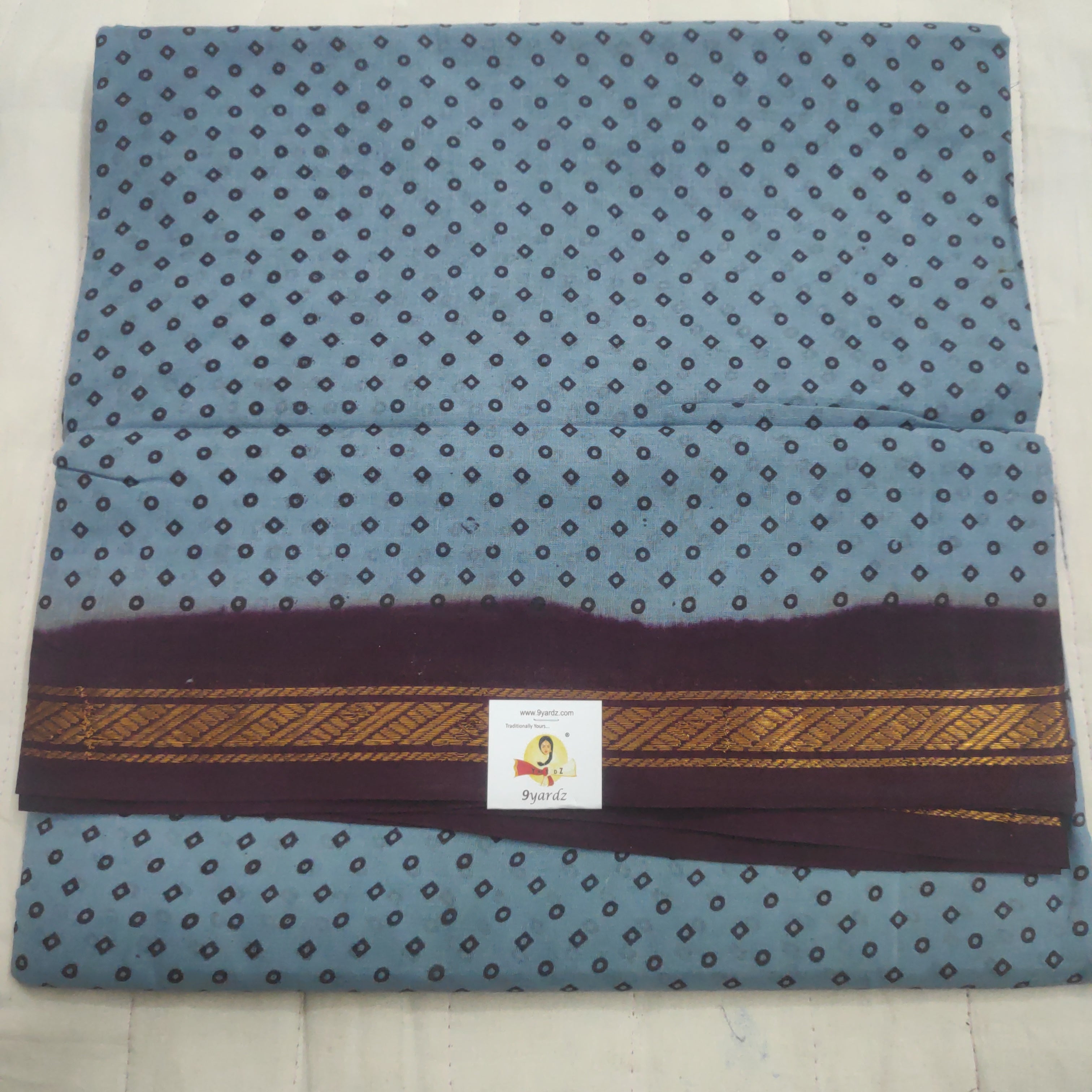 Sungudi cotton 10.5 yards madisar