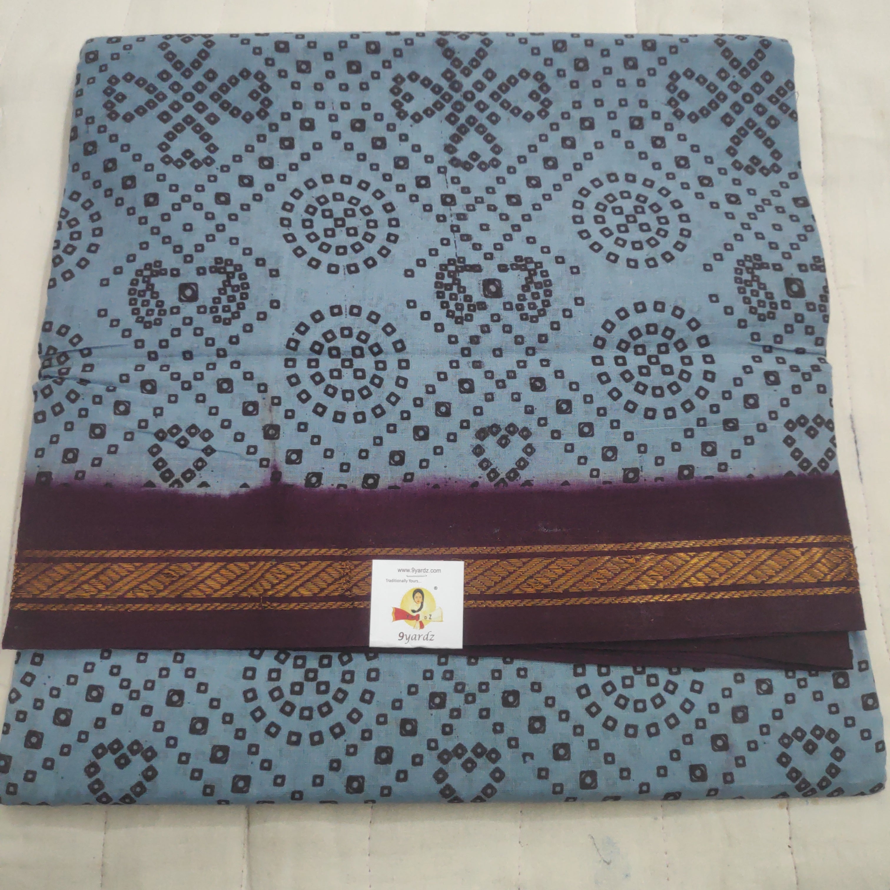 Sungudi cotton 10.5 yards madisar