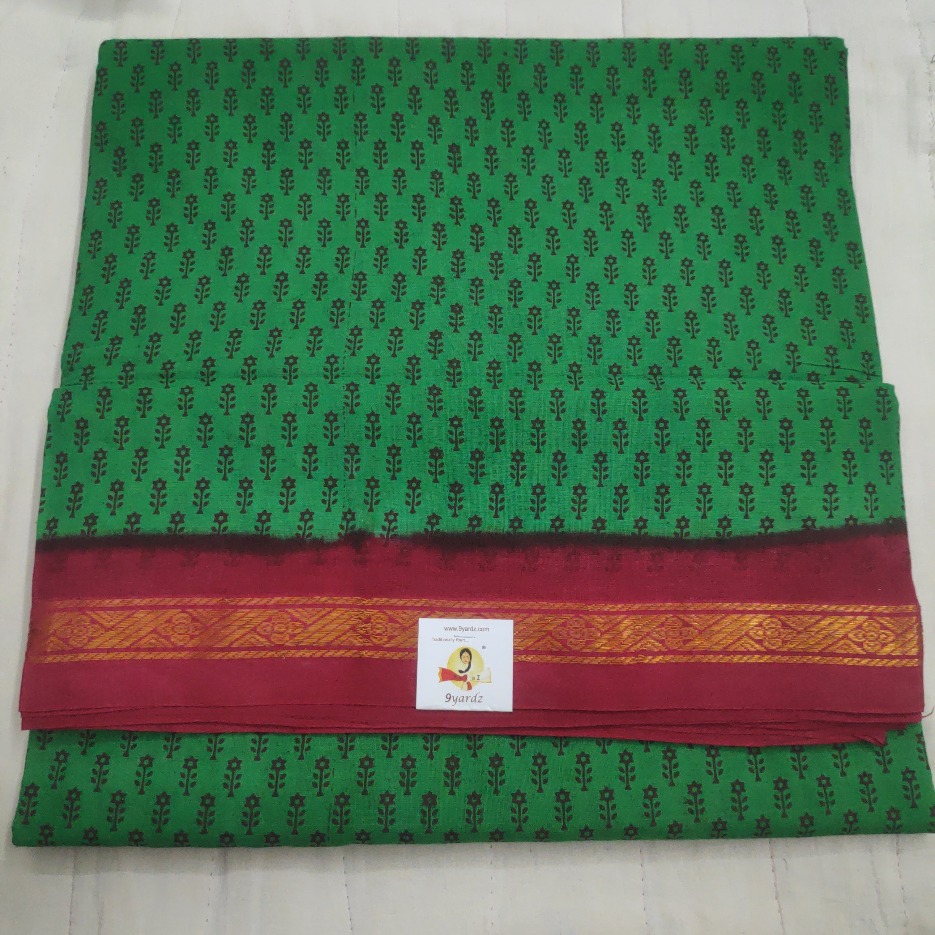 Sungudi cotton 10.5 yards madisar