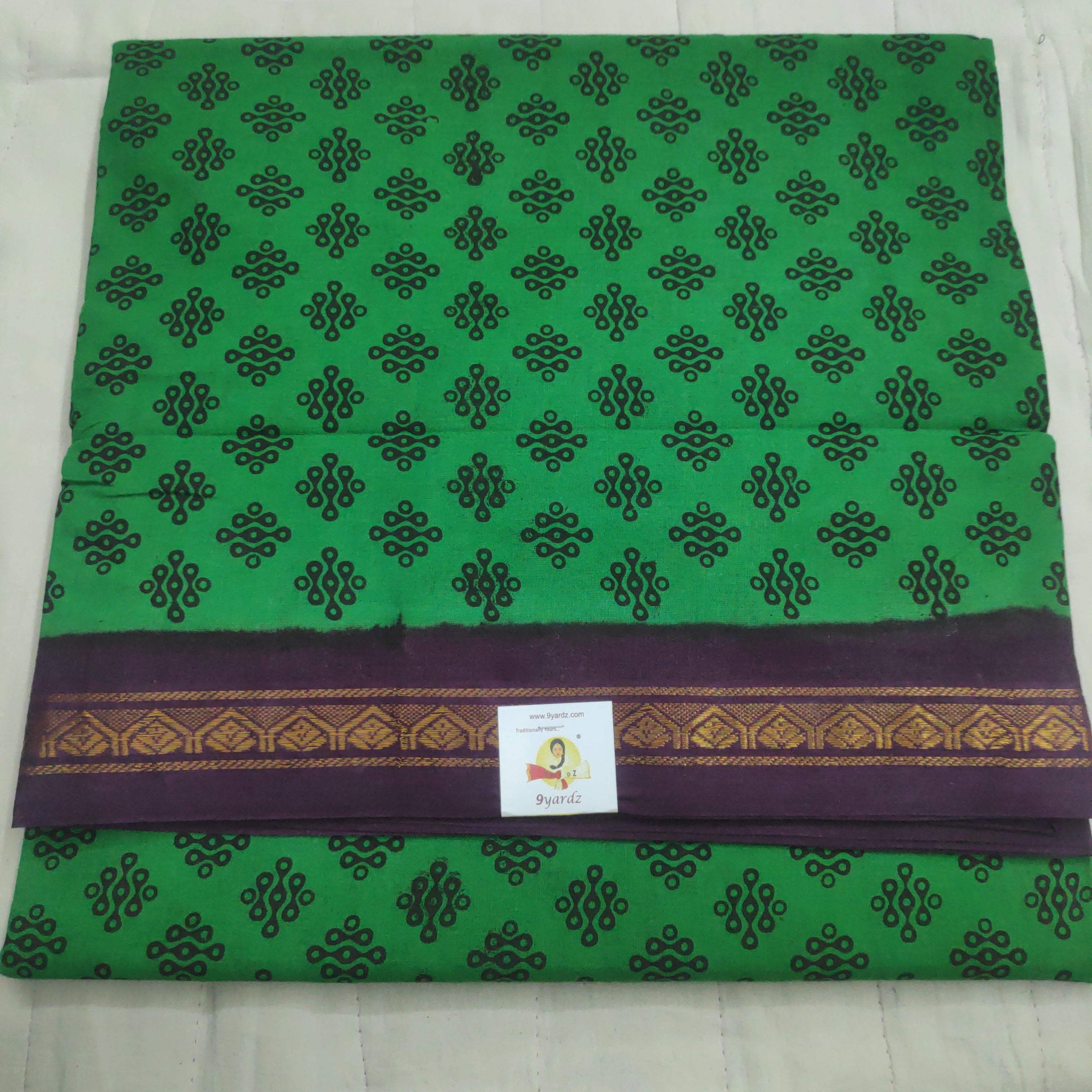 Sungudi cotton 10.5 yards madisar