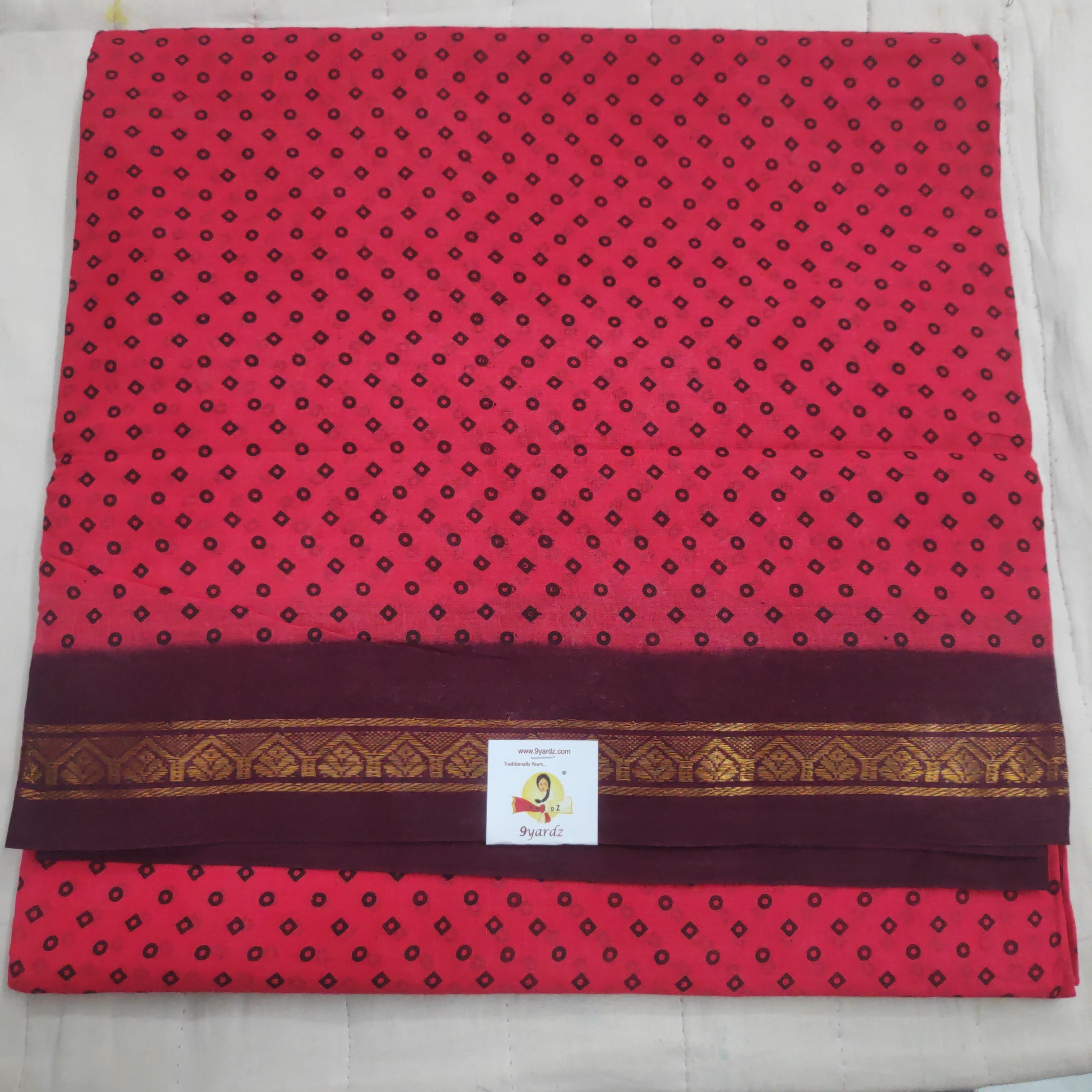 Sungudi cotton 10.5 yards madisar
