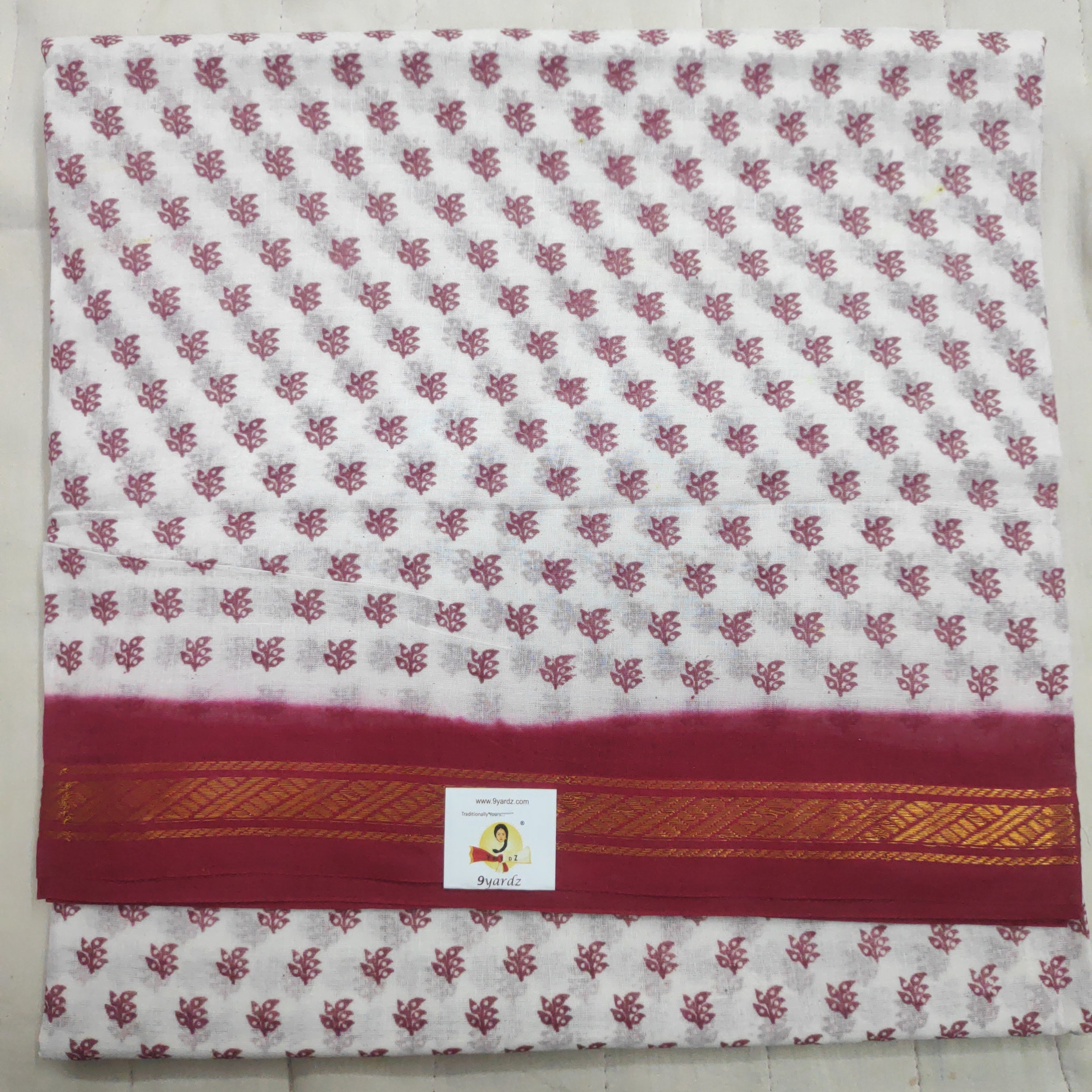 Sungudi cotton 10.5 yards madisar