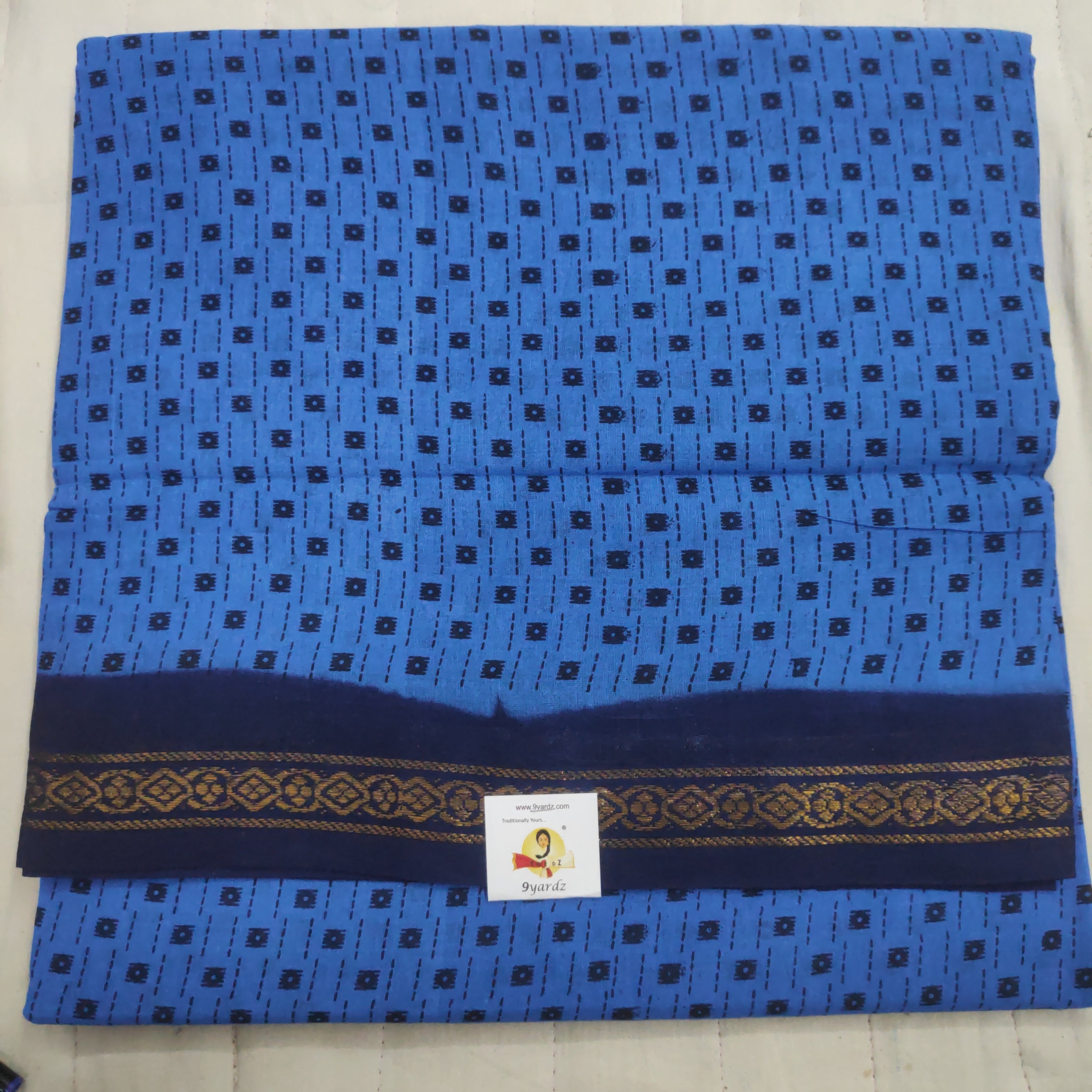 Sungudi cotton 10.5 yards madisar