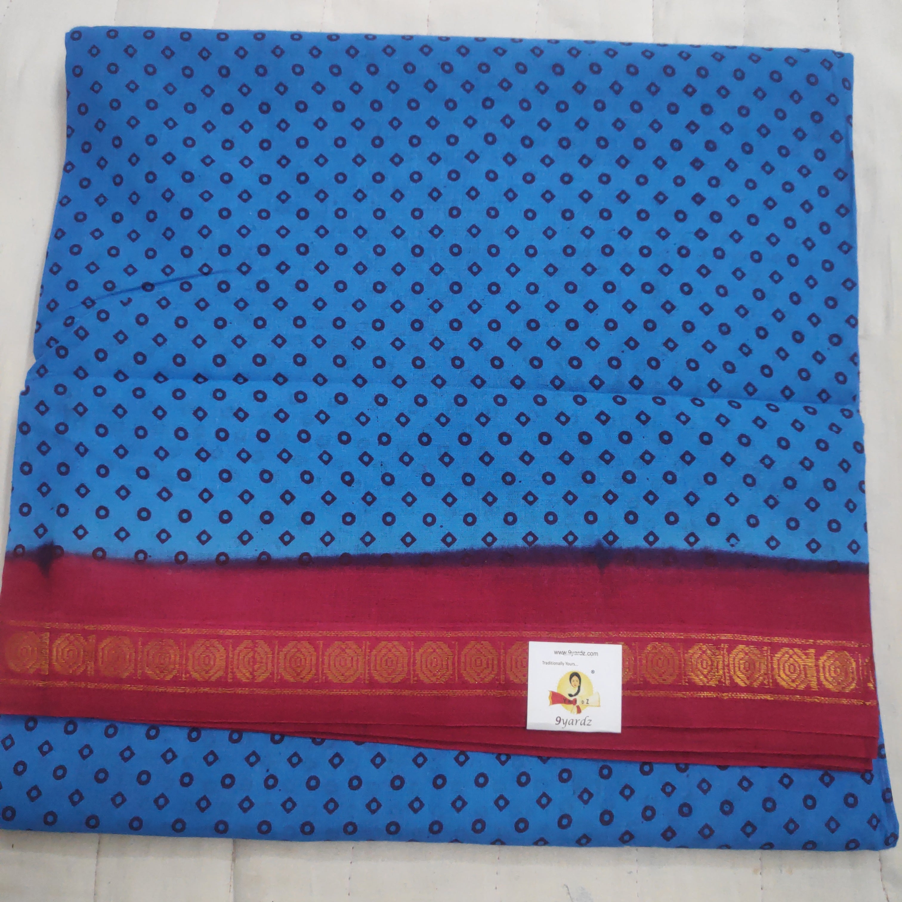 Sungudi cotton 10.5 yards madisar