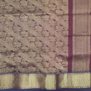 Pure silk cotton- Reverse Pallu- Semi Korvai