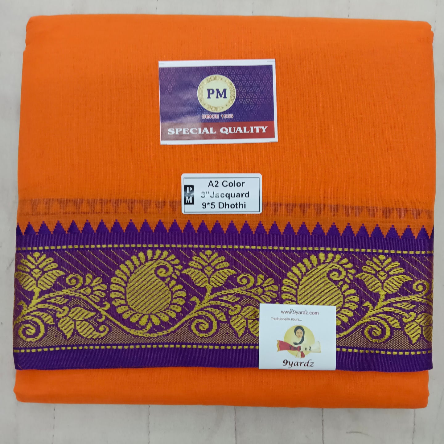 Cotton Colour  Dhothi 9*5