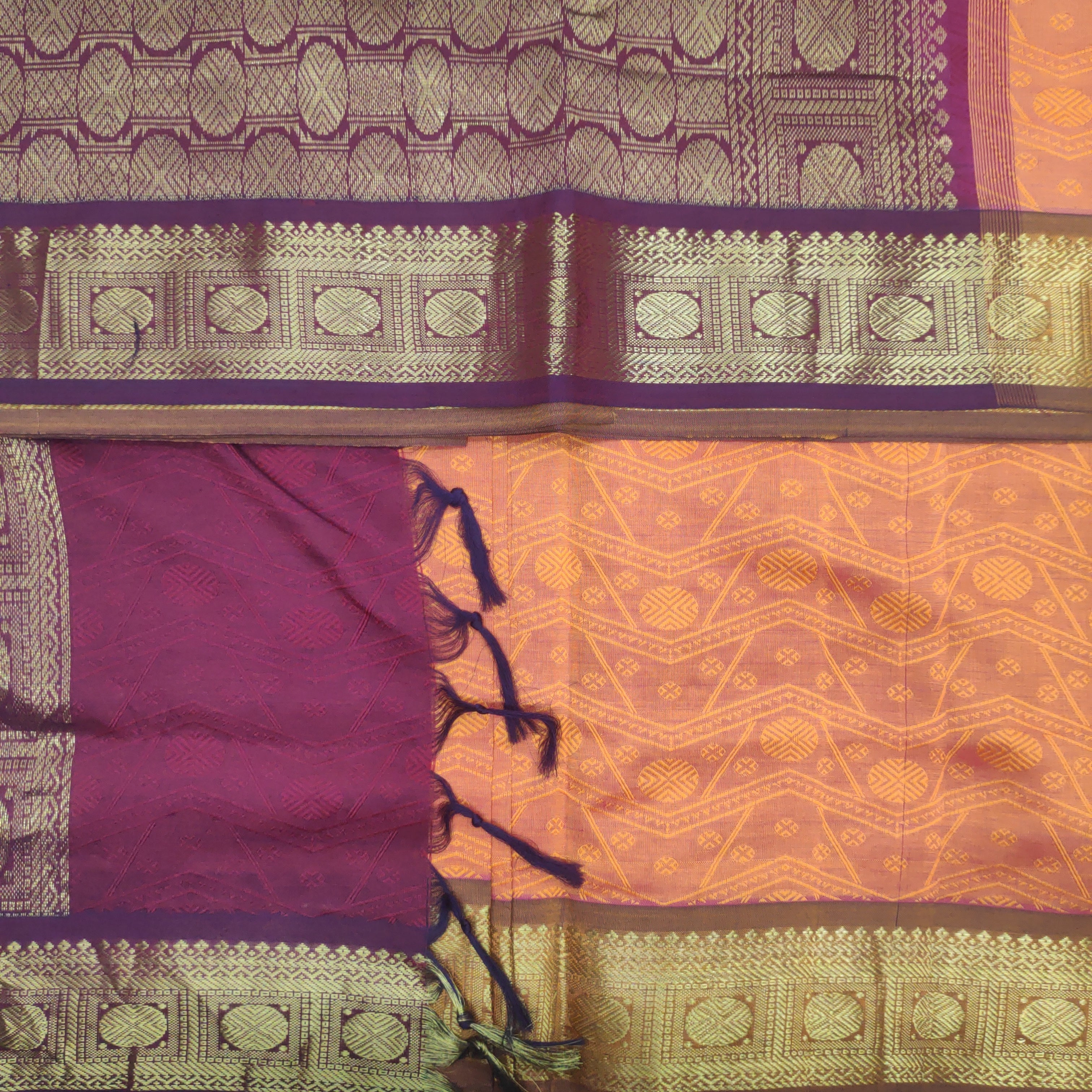 Semi Silk cotton Madisar Embossed