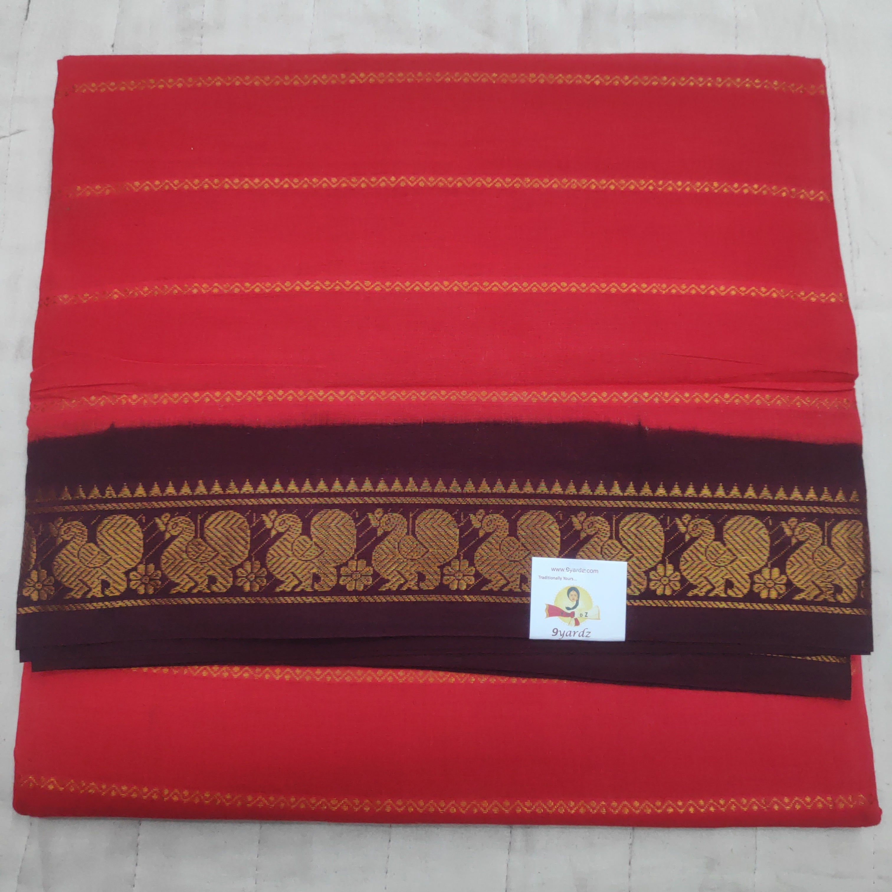 Sungudi cotton Velthari 10.5 yards madisar