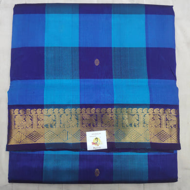 Pure silk cotton- pazhum pazhamum kuttam with butta, 10yards (madisar)