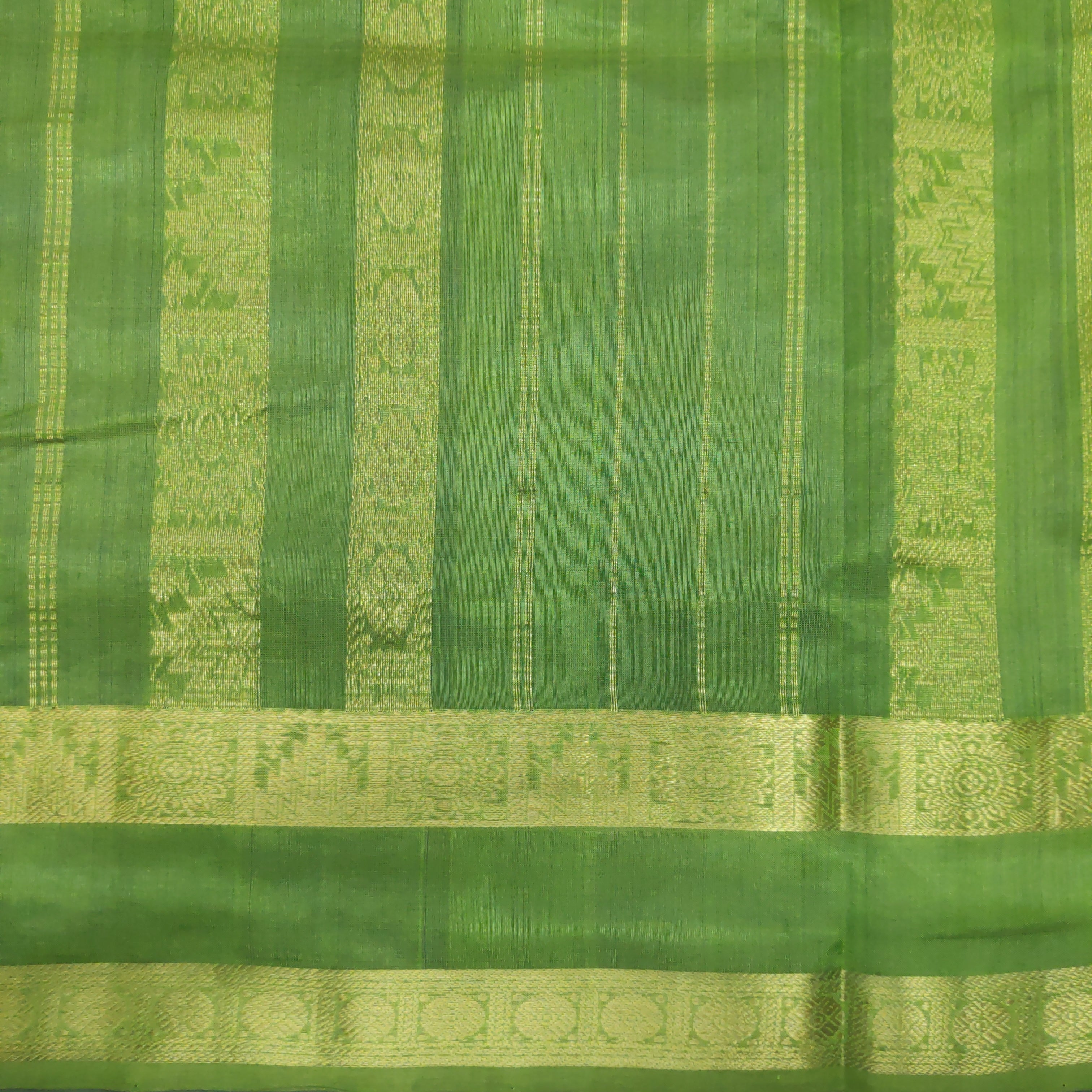 Pure silk cotton, rettai pet with butta-10 yards madisar