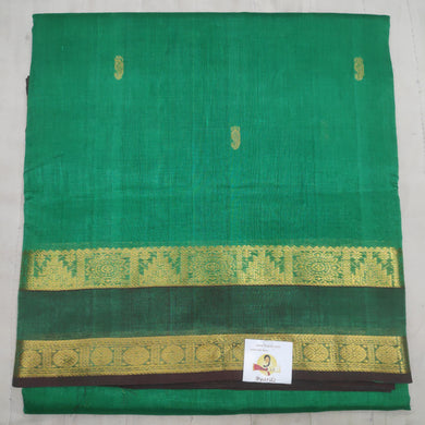 Pure silk cotton, rettai pet with butta-10 yards madisar