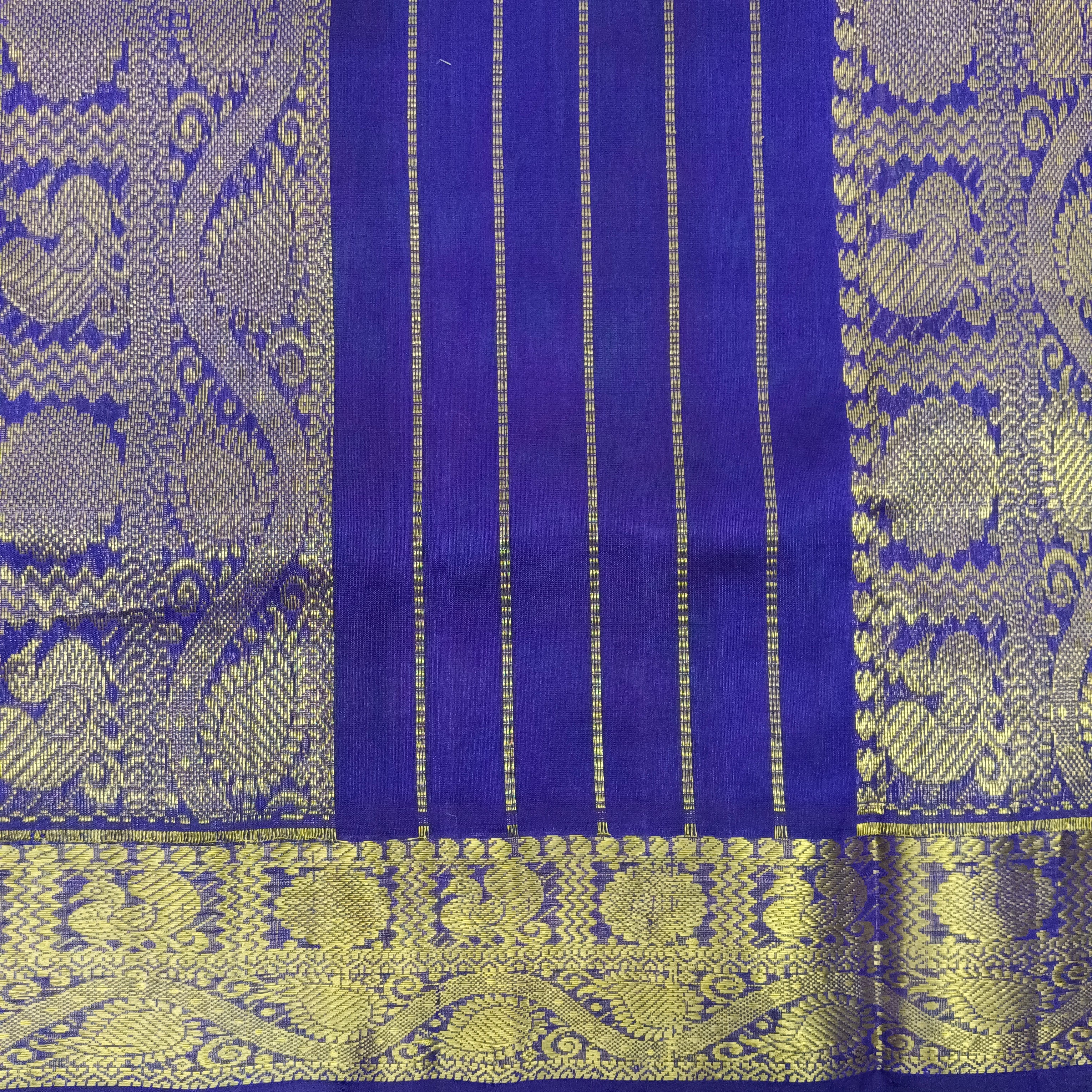 Pure silk cotton with butta -10 yards madisar
