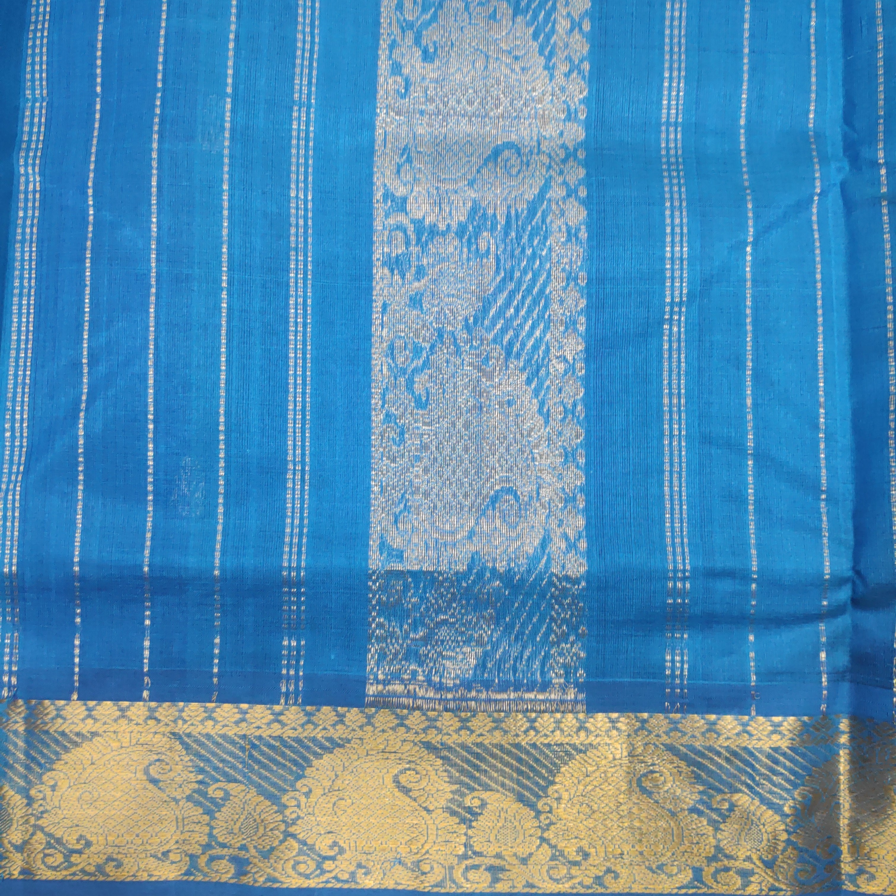 Pure silk cotton with butta -10 yards madisar