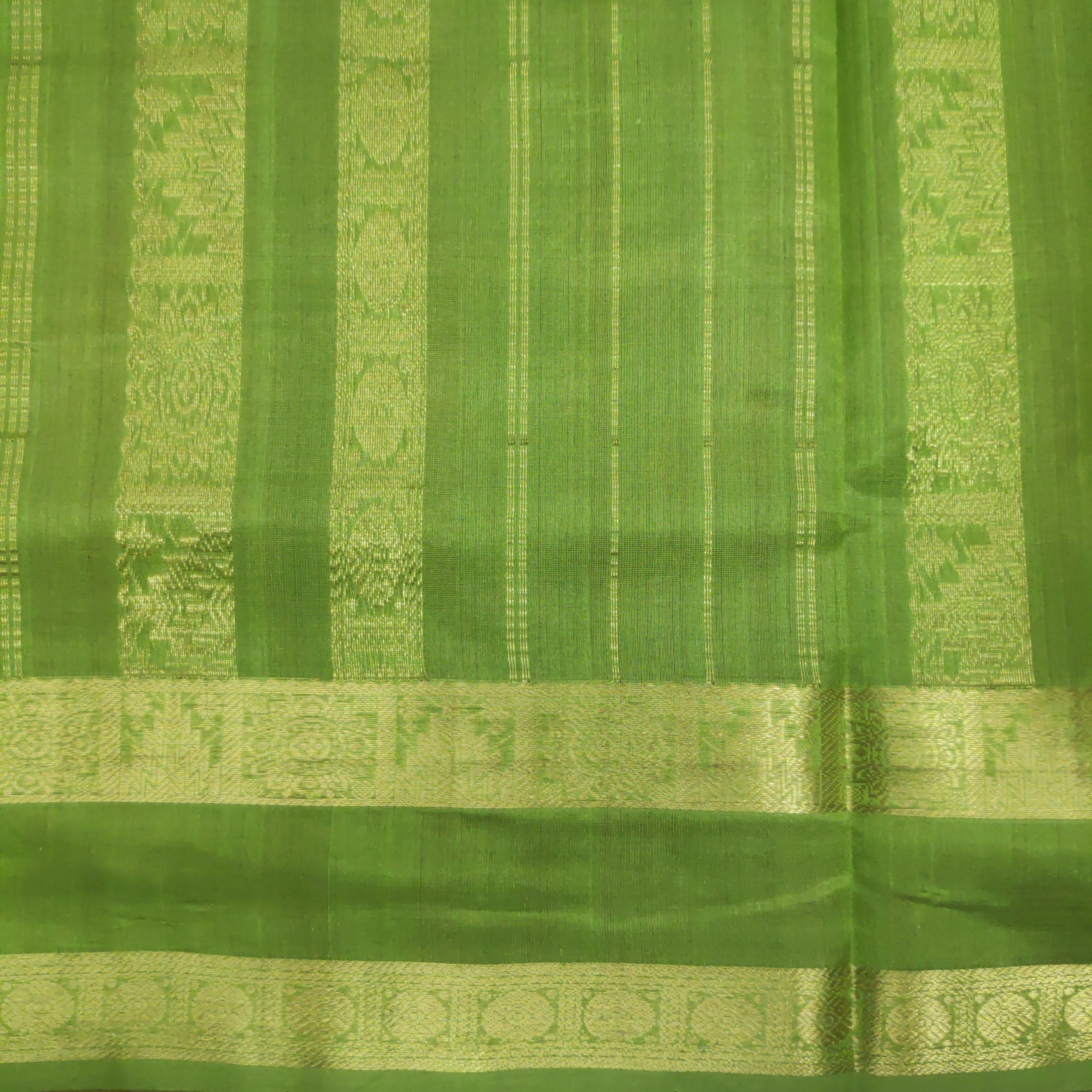 Pure silk cotton, rettai pet with butta-10 yards madisar