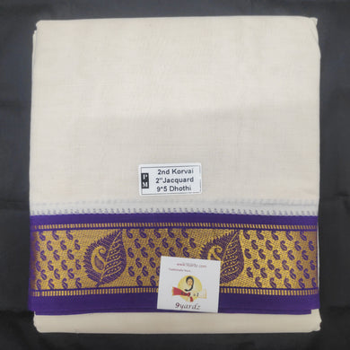 Pure cotton Muhurtham dhoti 9*5