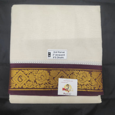 Pure cotton Muhurtham dhoti 9*5