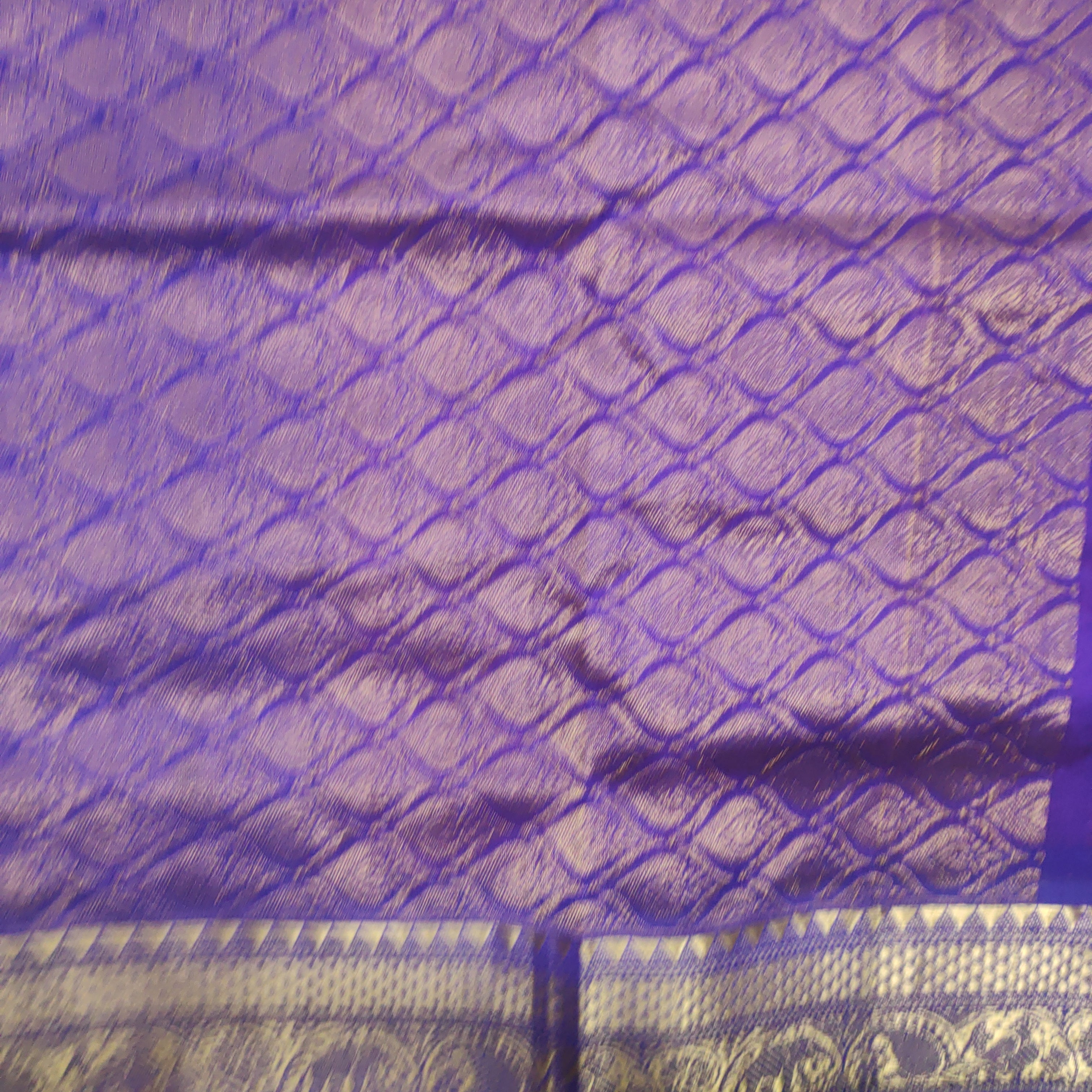 Pure silk cotton- Reverse Pallu- Semi Korvai