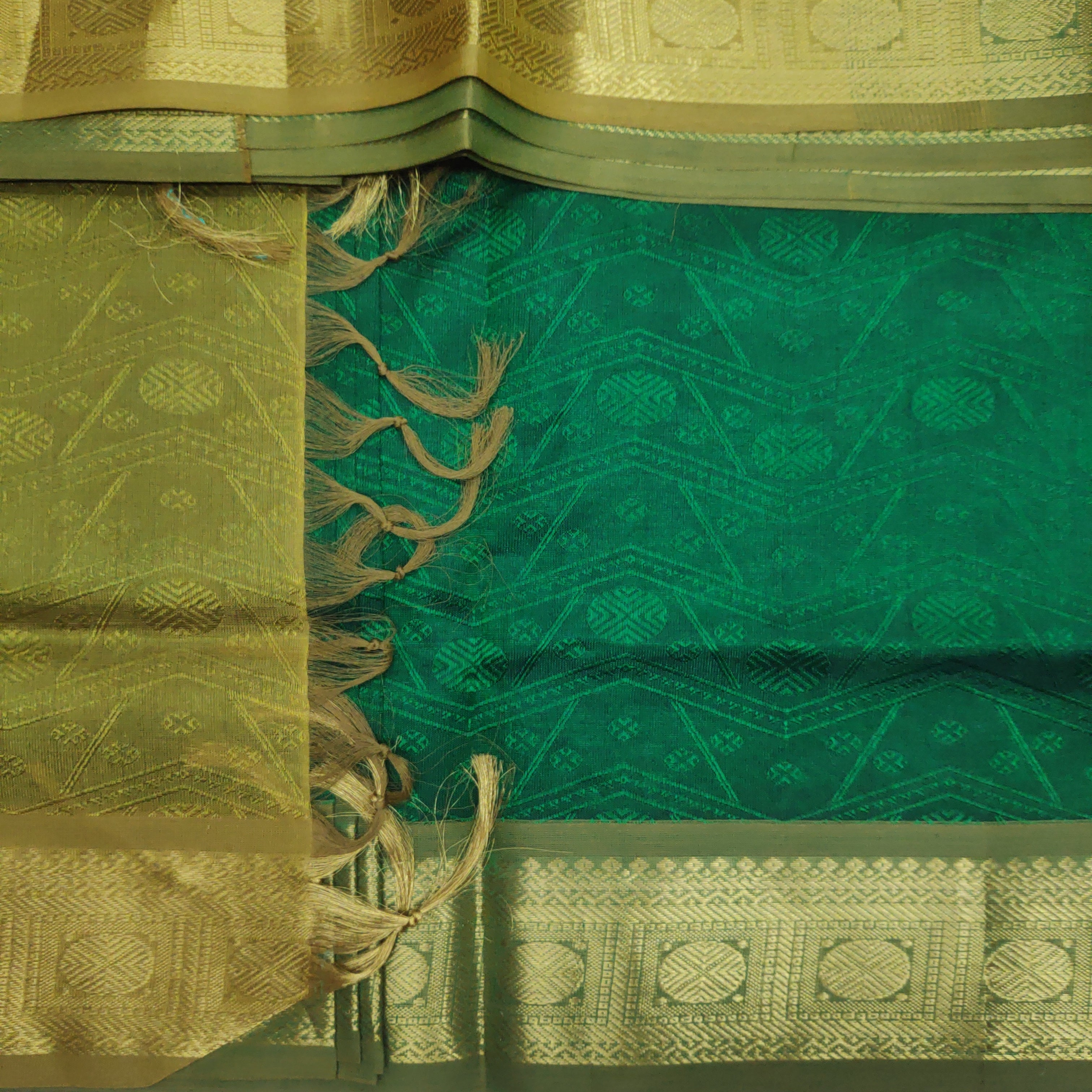 Pure silk cotton- embossed, 10 yards madisar