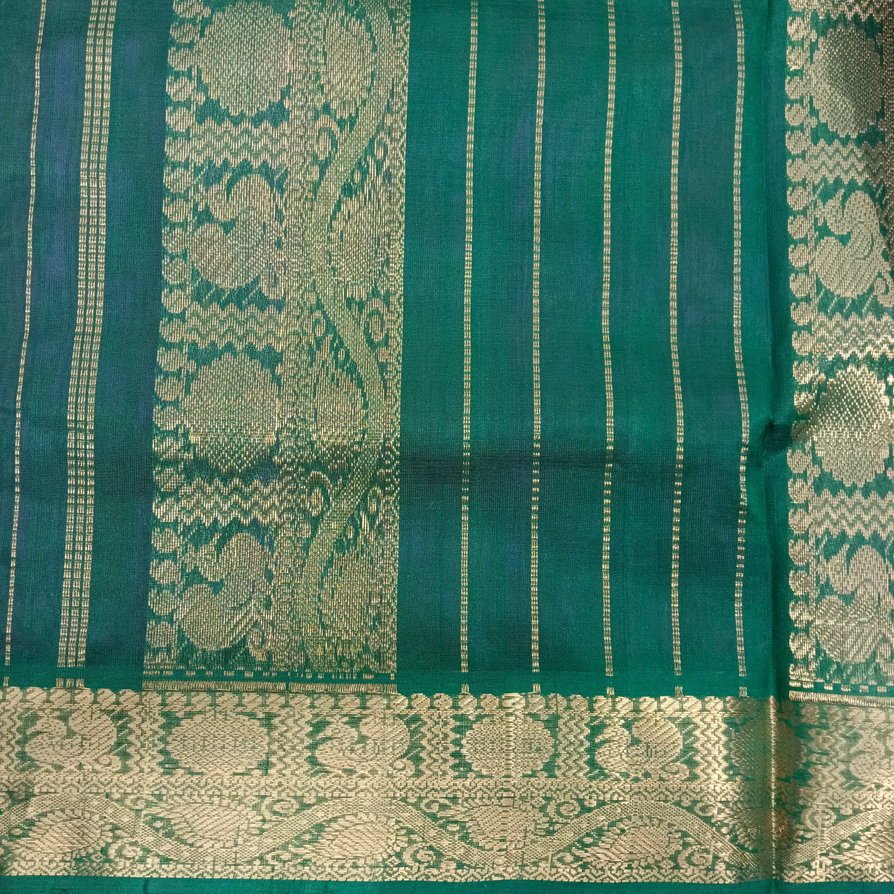 Pure silk cotton with butta -10 yards madisar