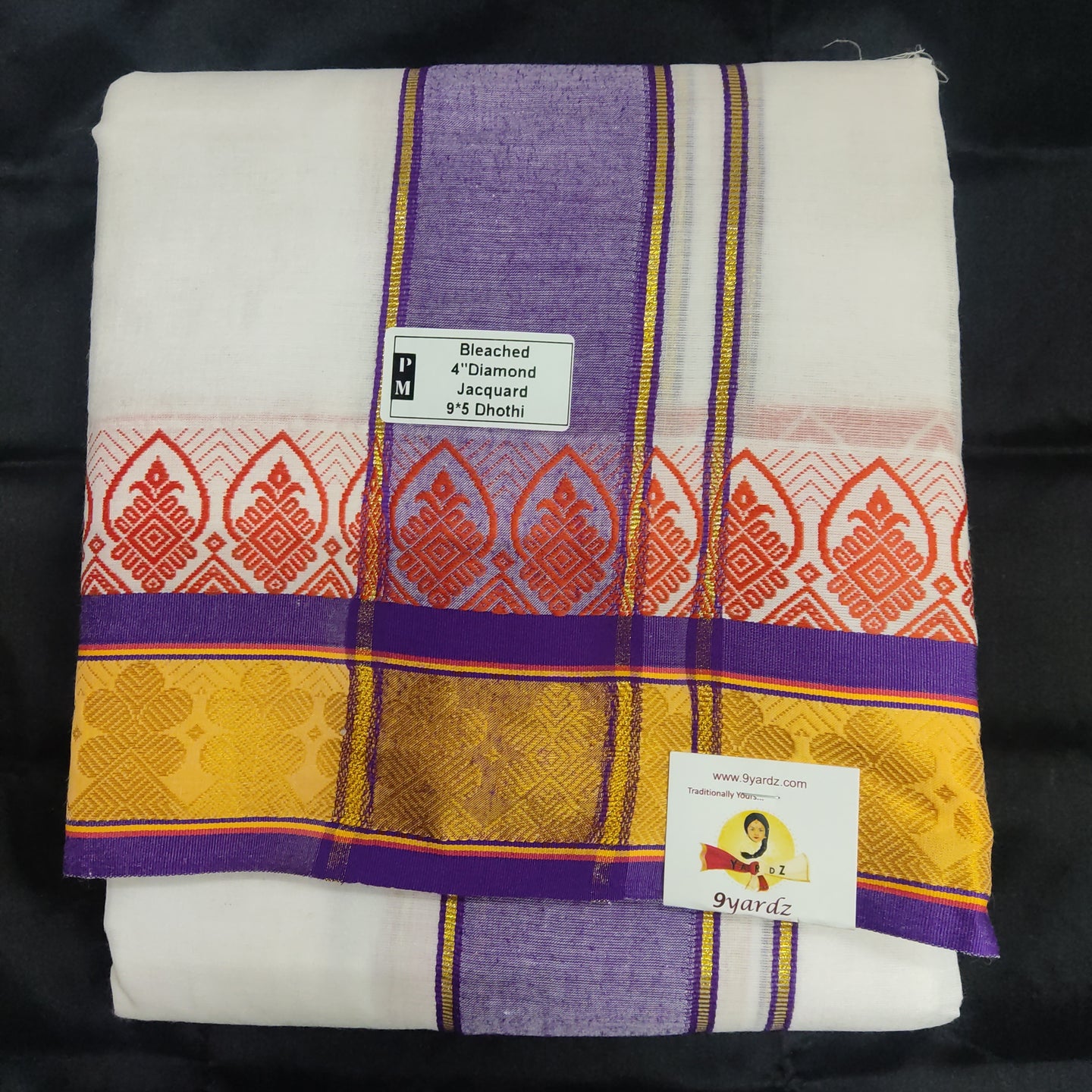 Cotton  Dhothi Jacquard 9*5