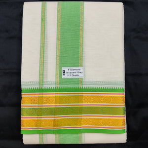 Cotton Dhothi HalfBleached 9*5
