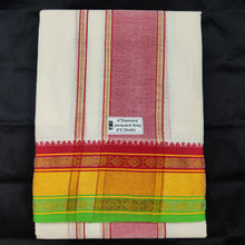 Load image into Gallery viewer, Cotton Dhothi HalfBleached 9*5