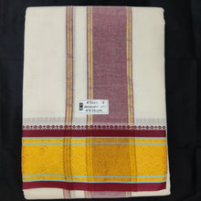 Load image into Gallery viewer, Cotton Dhothi HalfBleached 9*5