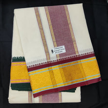 Load image into Gallery viewer, Cotton Dhothi HalfBleached 9*5