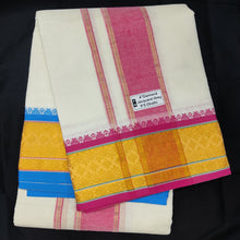 Load image into Gallery viewer, Cotton Dhothi HalfBleached 9*5