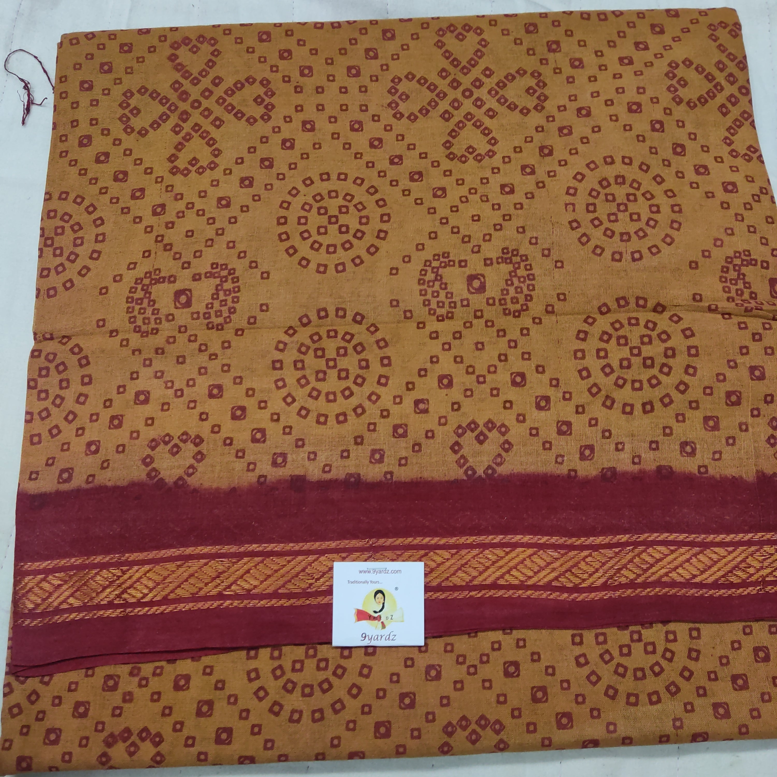 Sungudi cotton 10.5 yards madisar