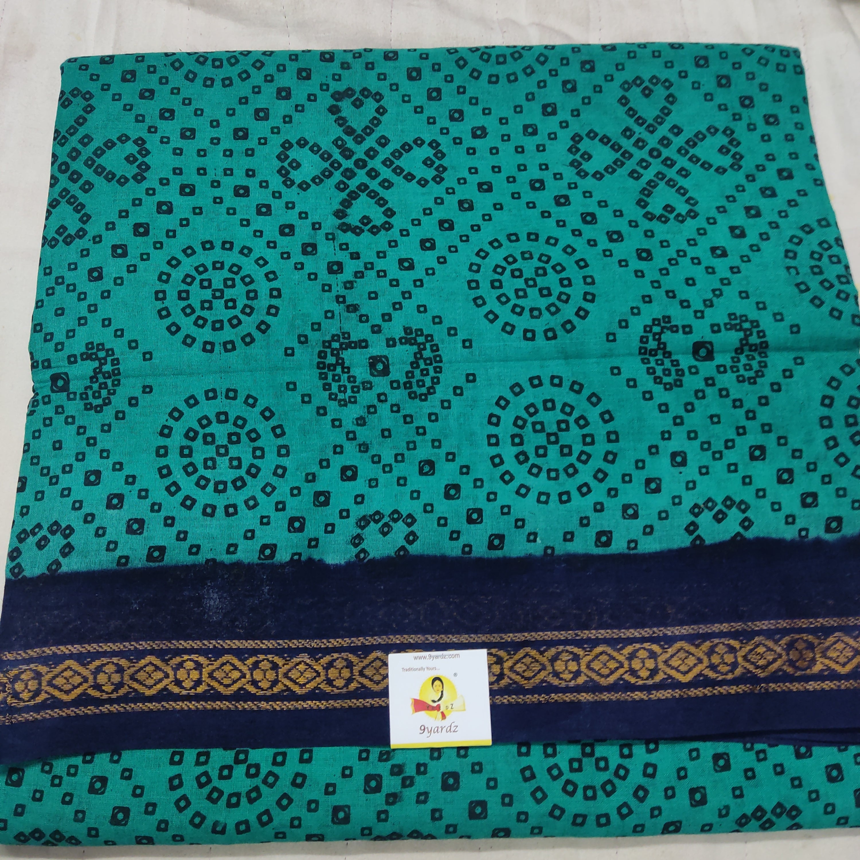 Sungudi cotton 10.5 yards madisar