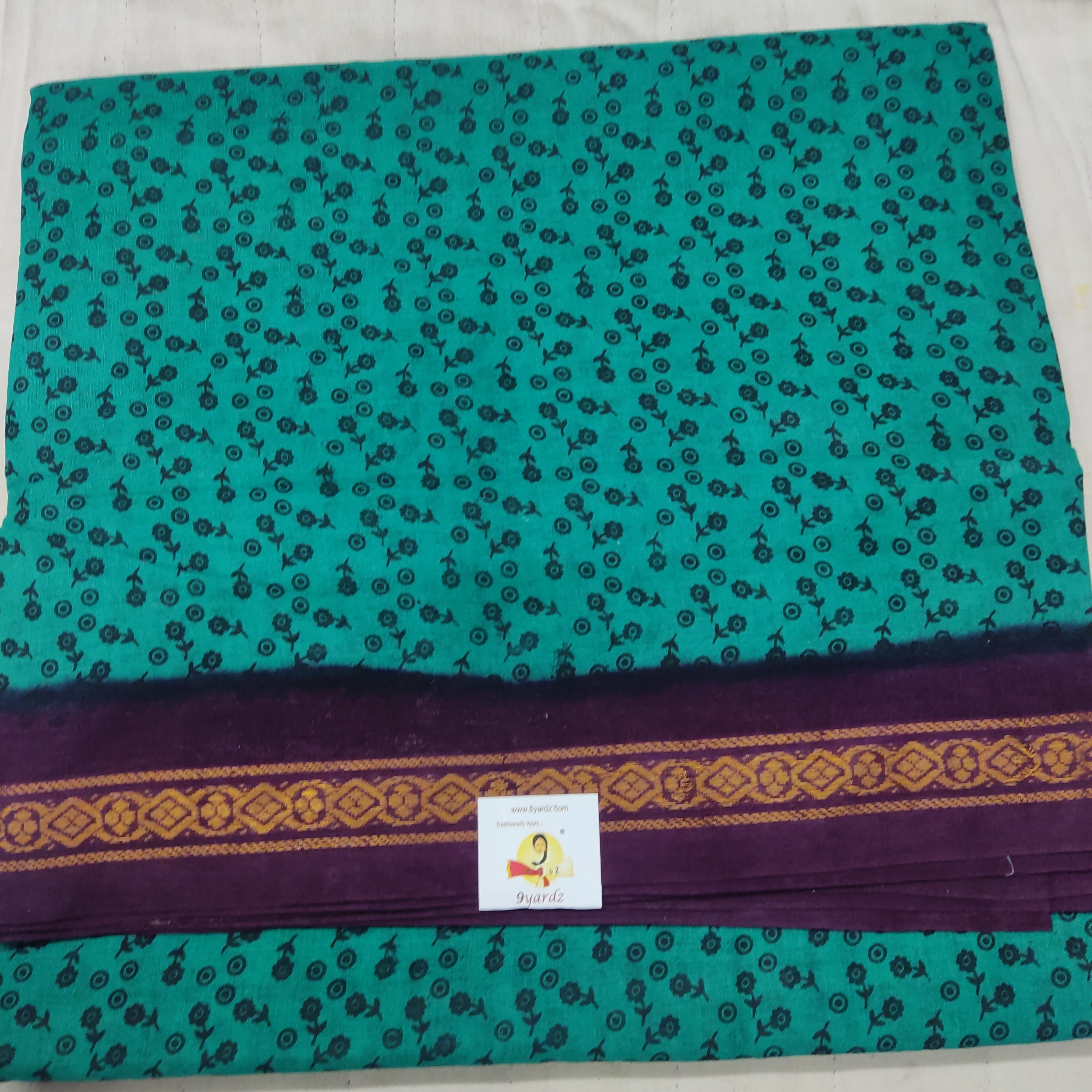 Sungudi cotton 10.5 yards madisar