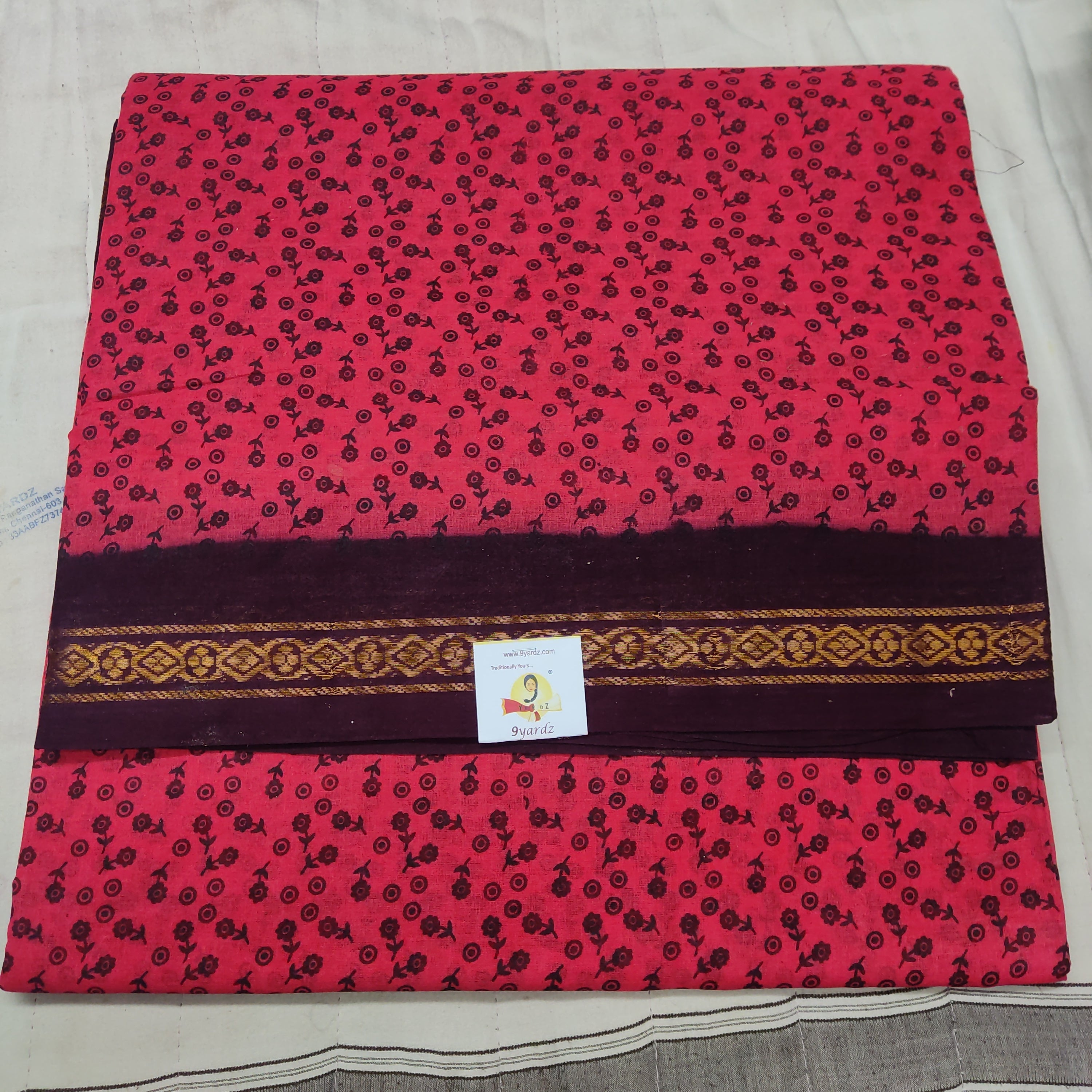 Sungudi cotton 10.5 yards madisar